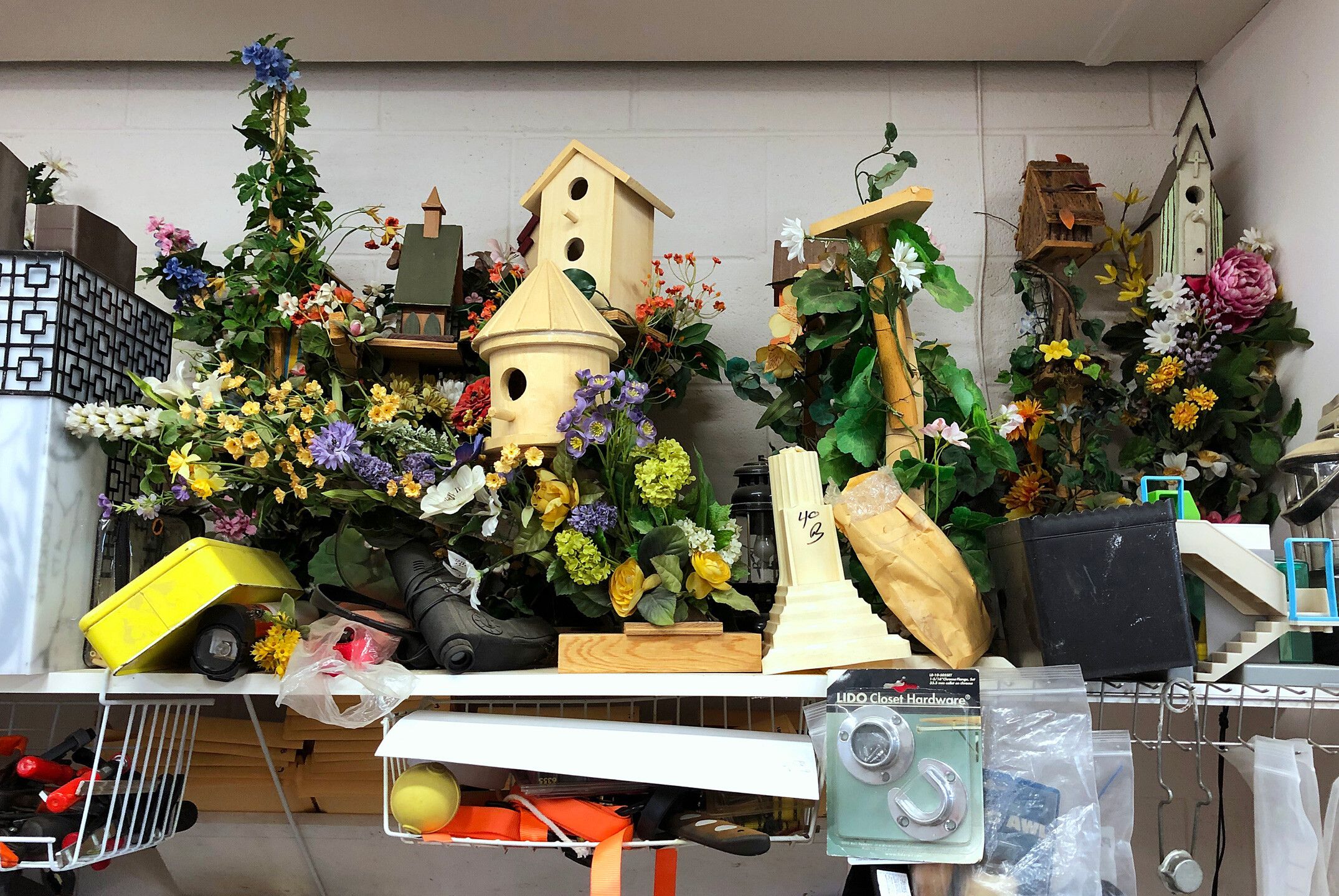 Kerry James Marshall’s studio, featuring birdhouse models referenced for his Black and part Black Birds in America series, begun in 2020