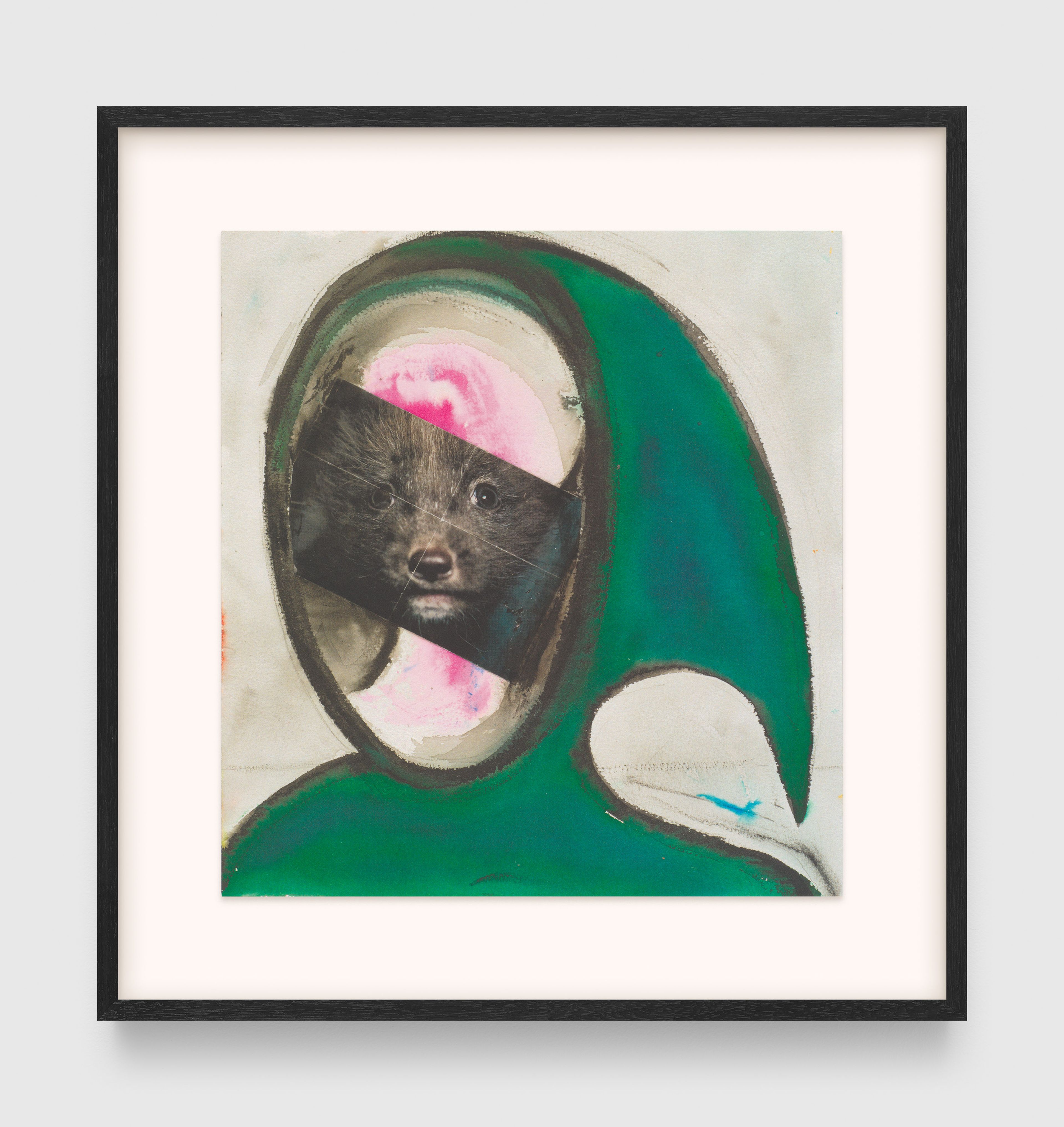 An untitled work on paper by Huma Bhabha, dated 2025.