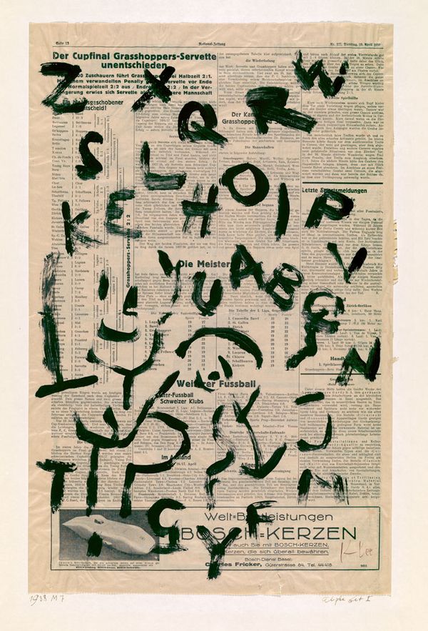 Paul Klee — Alpha bet I (Alphabet I), 1938, 187