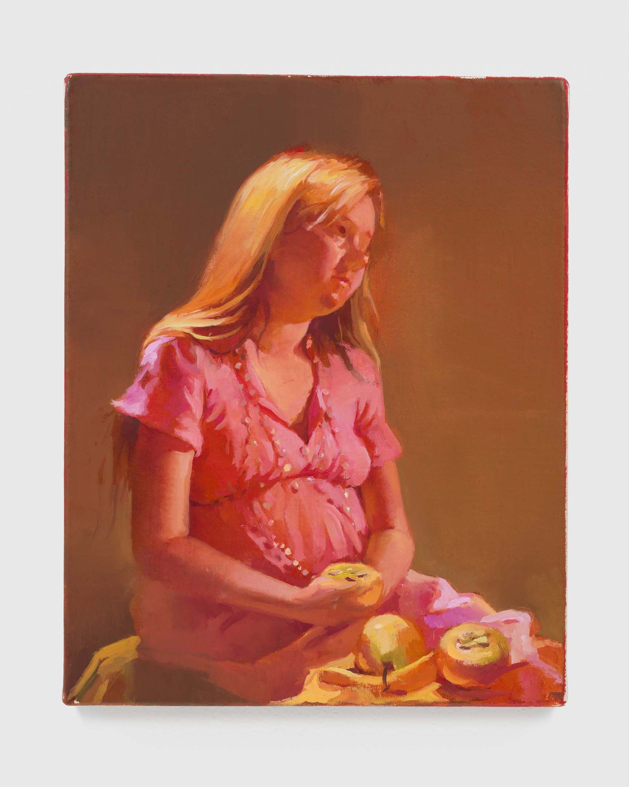 A painting by Lisa Yuskavage, titled Sarah I, dated 2006.