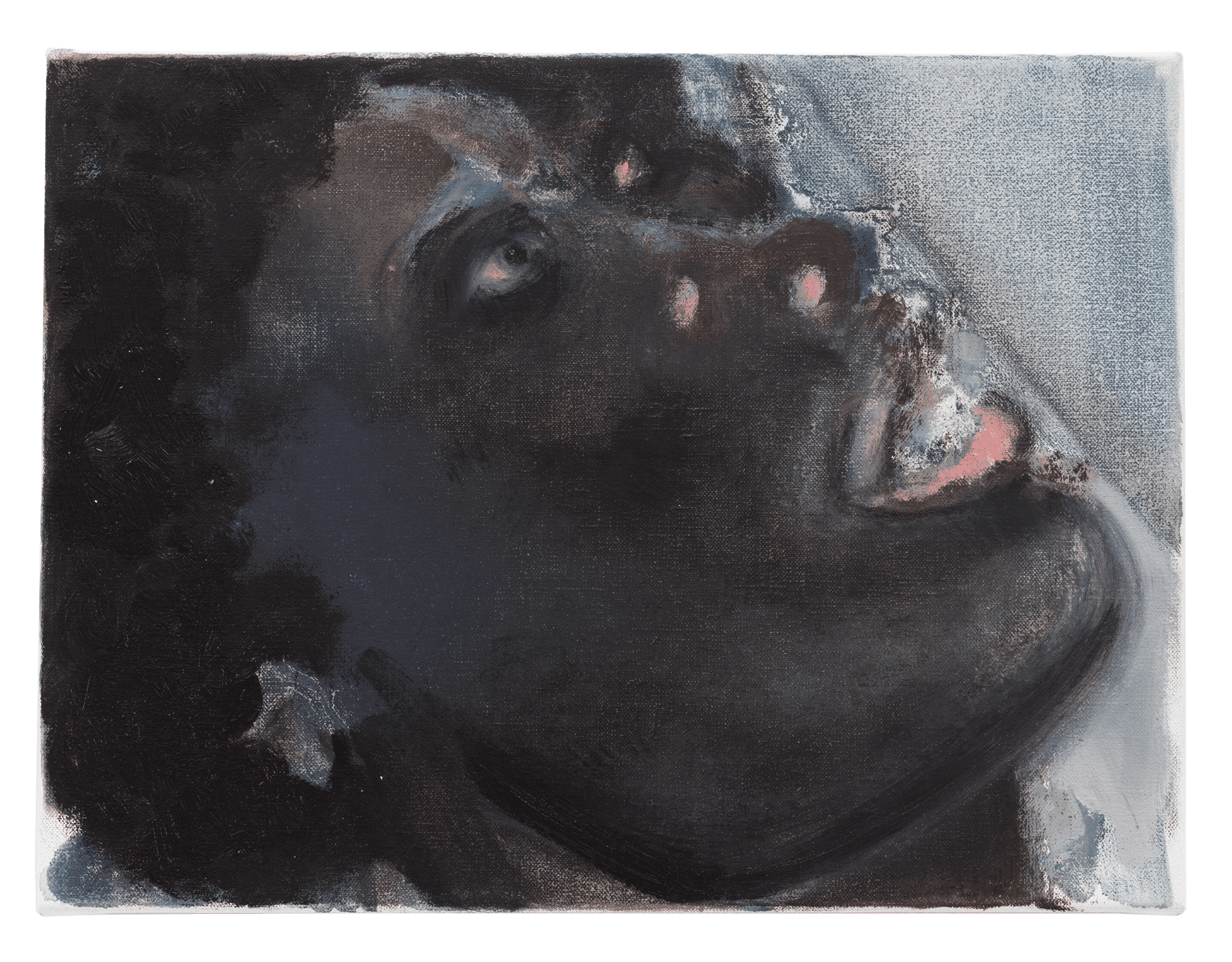 A painting by Marlene Dumas, titled Attraction, dated 2018.