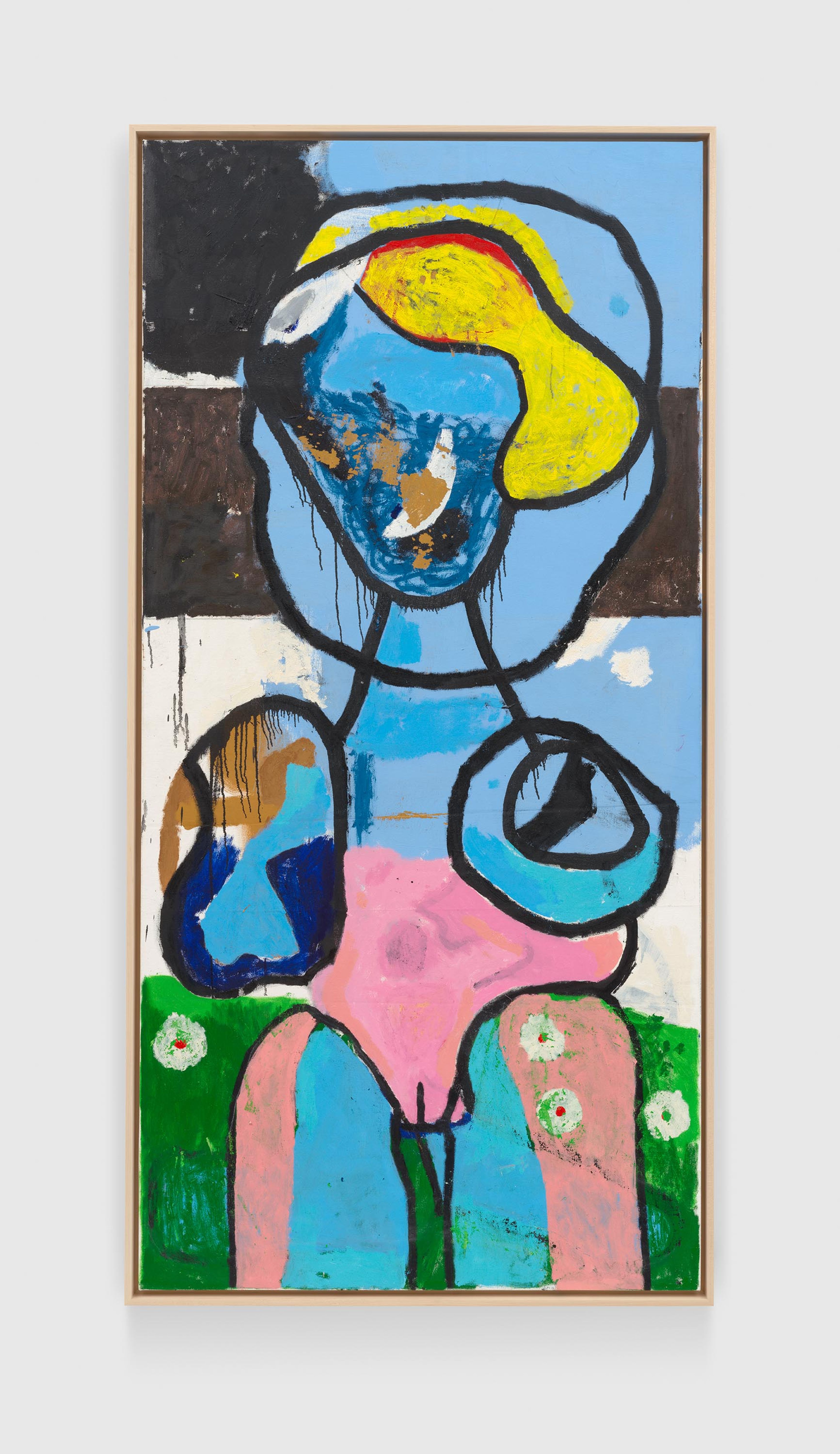 A painting by Joe Bradley, titled Janus, dated 2025.