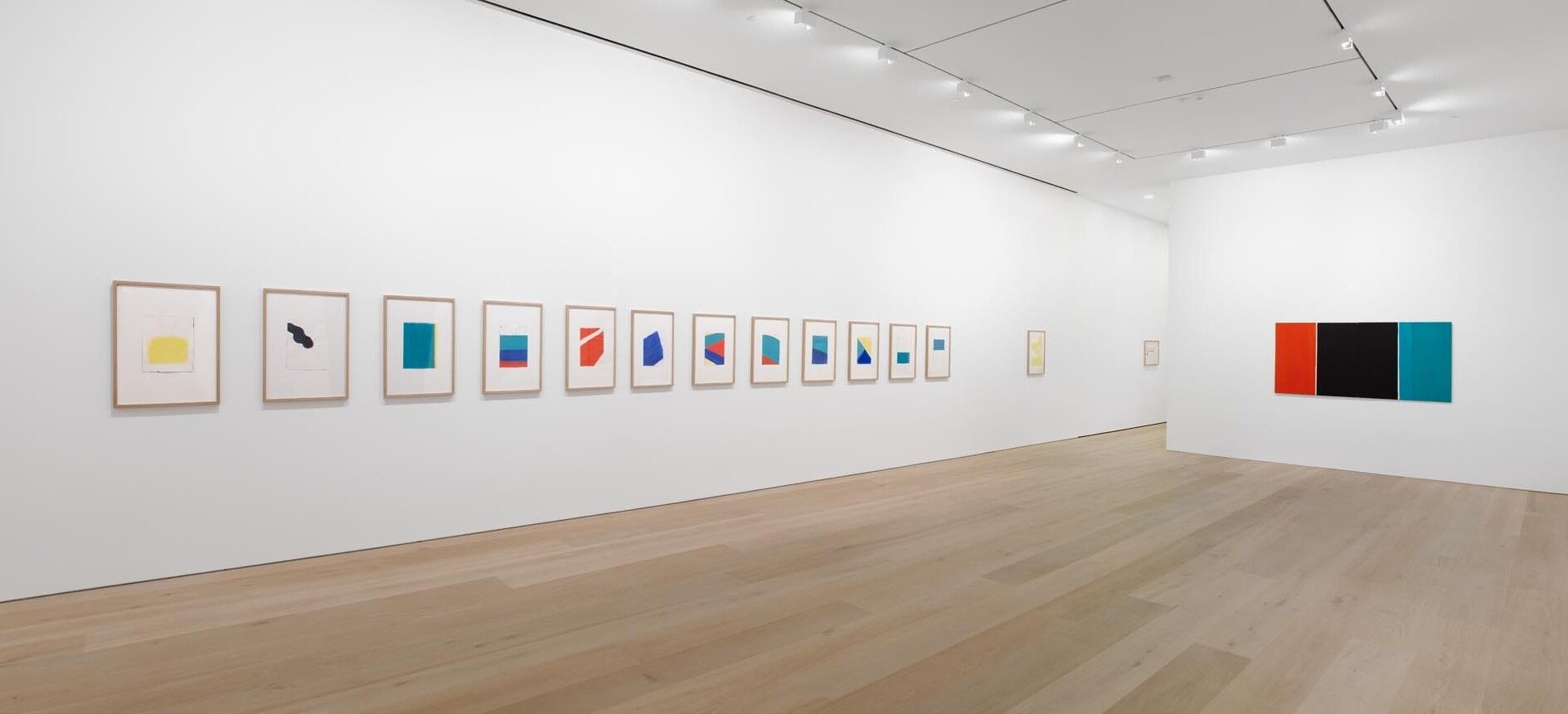 Installation view of the exhibition Palermo: Works on Paper 1976 to 1977, at David Zwirner in New York, dated 2013.