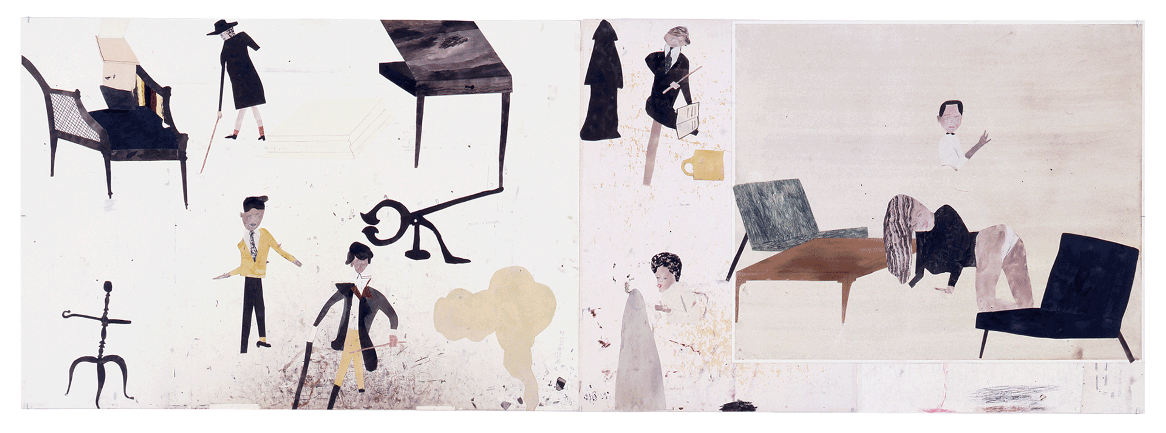 A work on paper by Jockum Nordstr√∂m, titled Things are Beginning to Hum, dated 2006