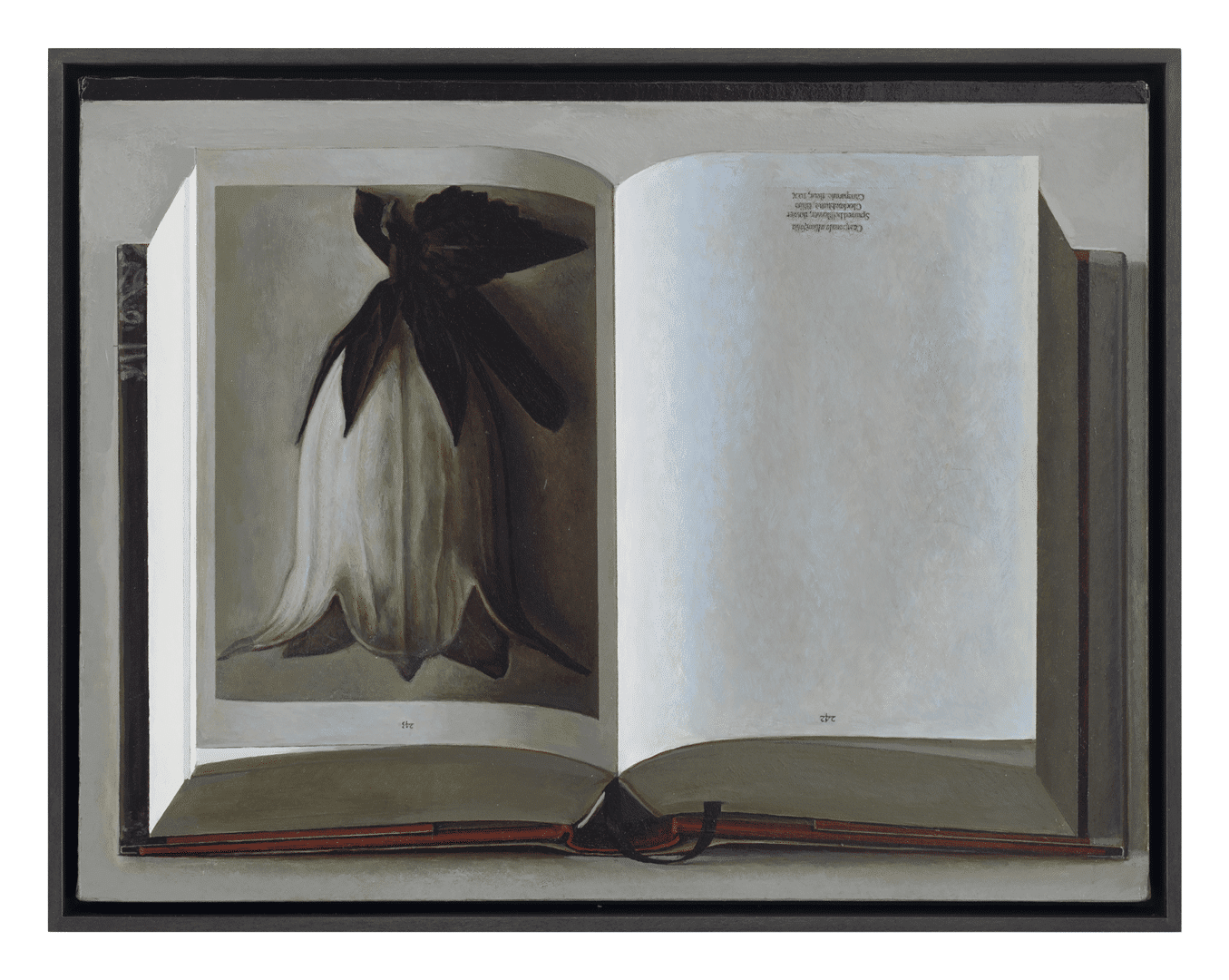 An acrylic painting on canvas by Liu Ye, titled Book Painting No. 21 (Karl Blossfeldt, The Complete Published Work, Taschen GMBH, 2017), dated 2018.