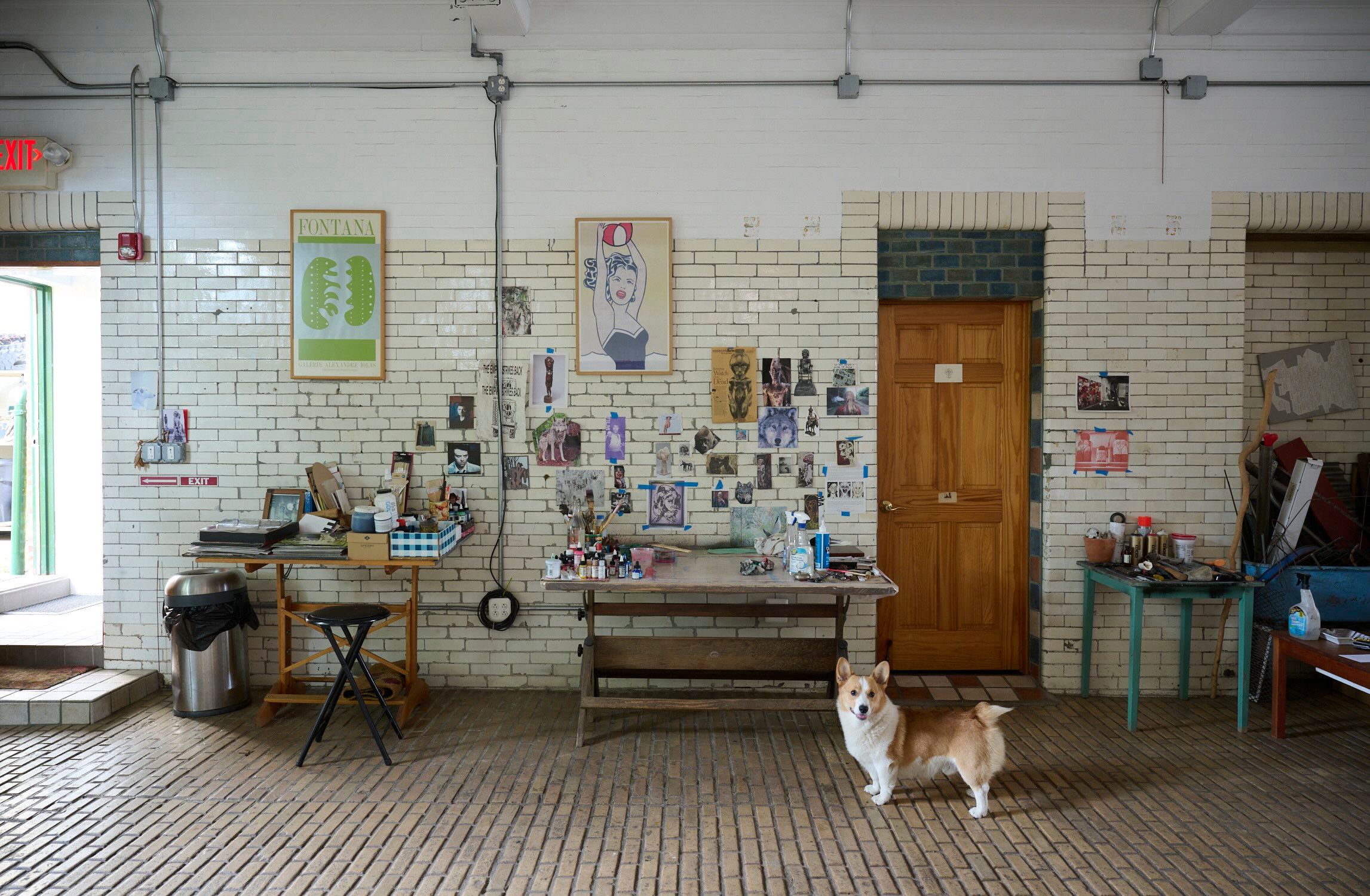 Huma Bhabha’s studio, Poughkeepsie, New York. Photo by Jason Schmidt