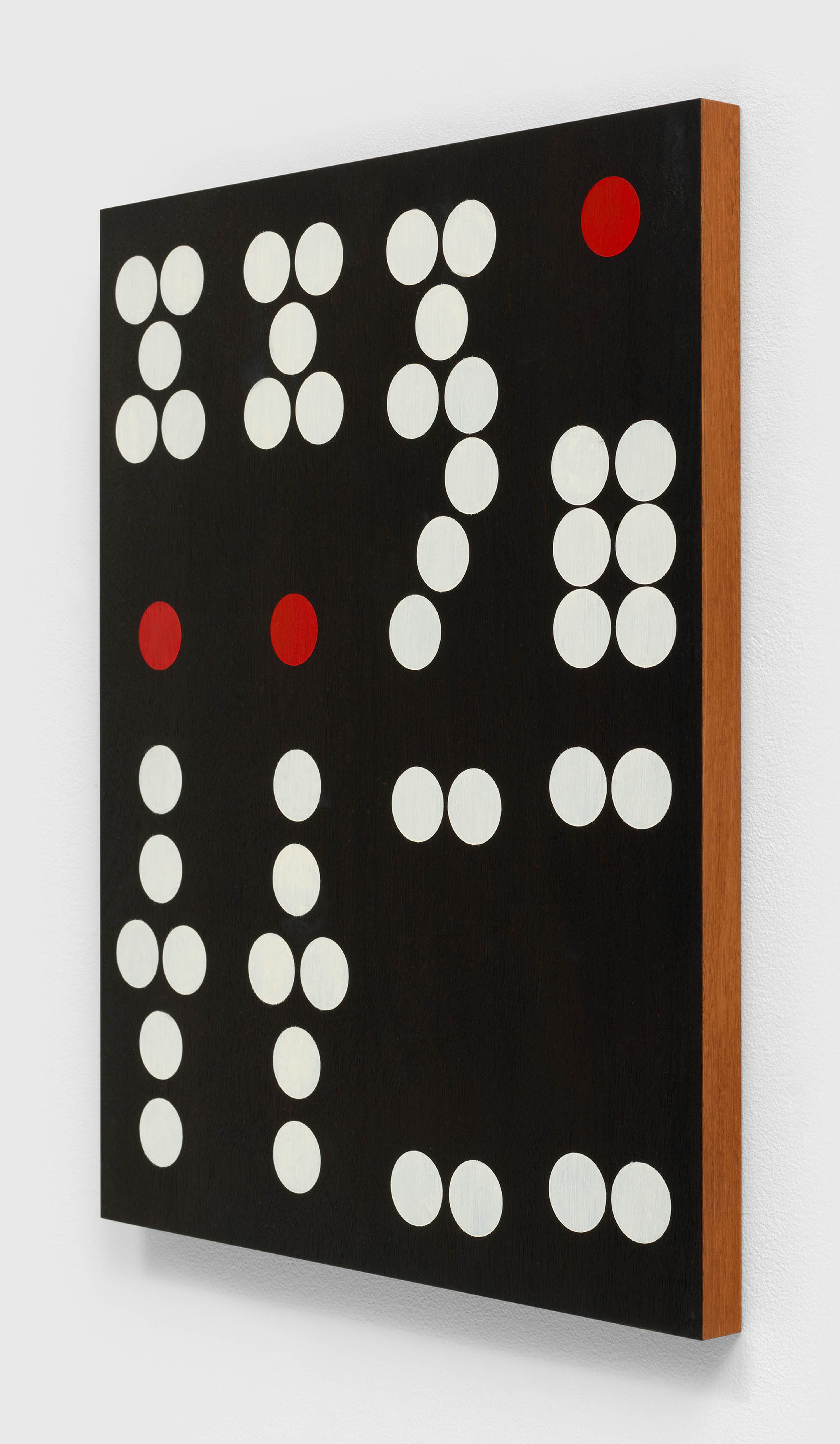 A painting by Sherrie Levine, titled Hong Kong Dominoes: 1-12, dated 2017.