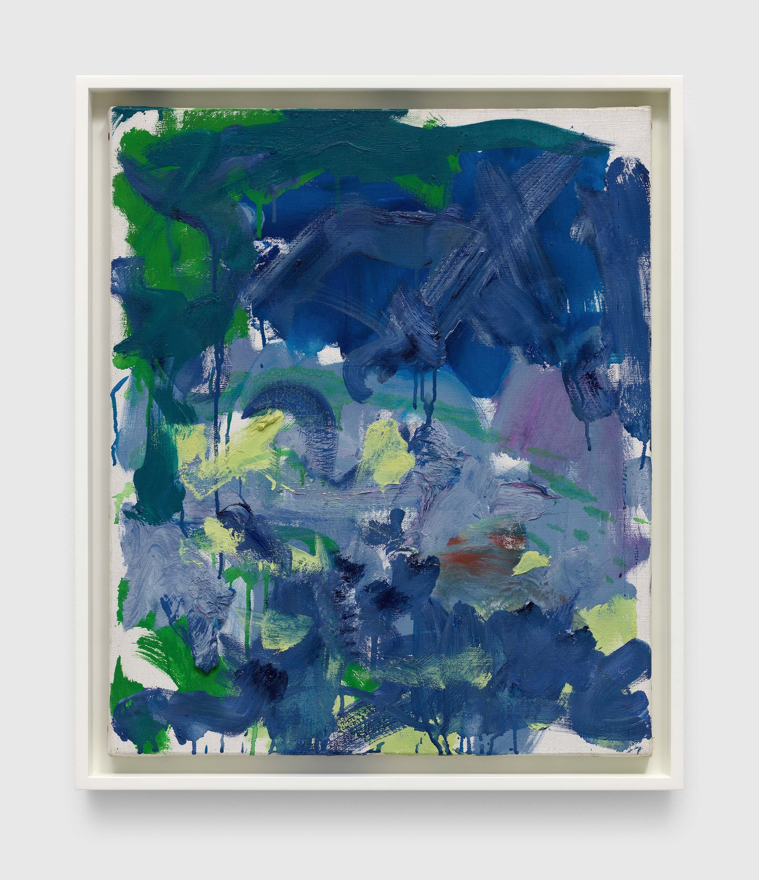 An untitled painting by Joan Mitchell, dated 1984.