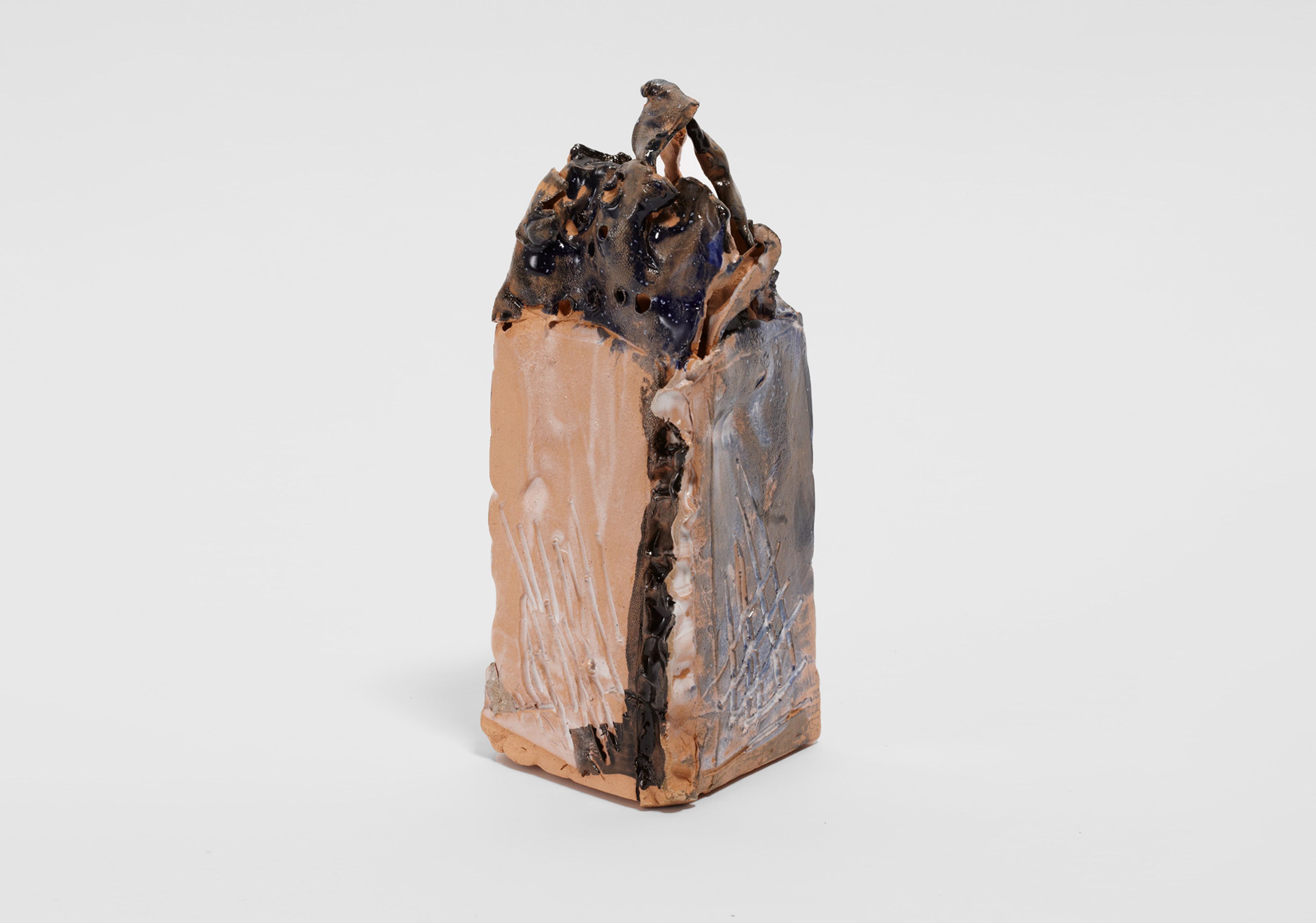 An untitled ceramic sculpture by Josh Smith, dated 2013.