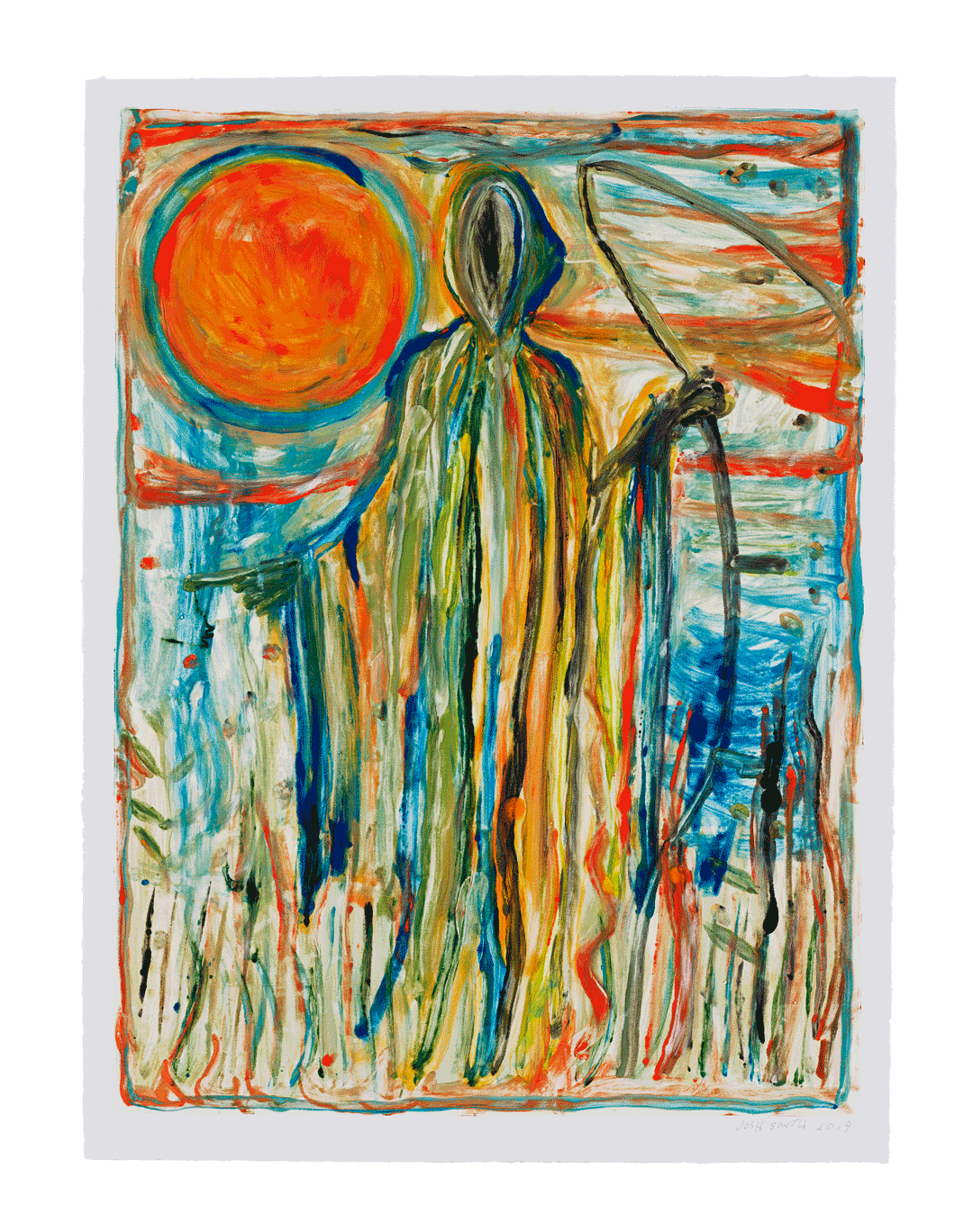 A print by Josh Smith, titled Reaper, dated 2019