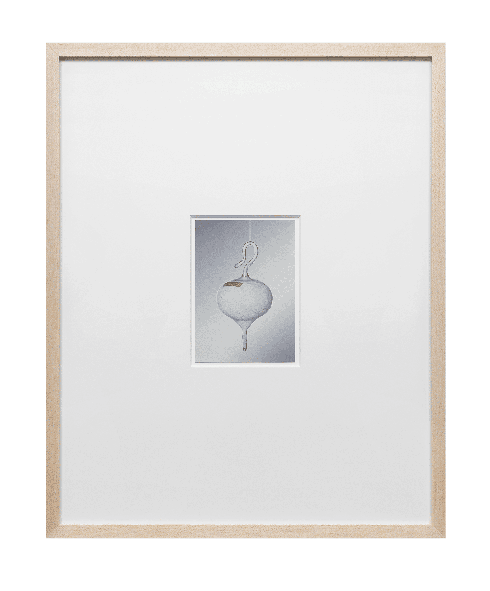 A detail of a work by Sherrie Levine comprised of 18 postcards, titled After Duchamp 3: 50cc of Paris Air, dated 2012.