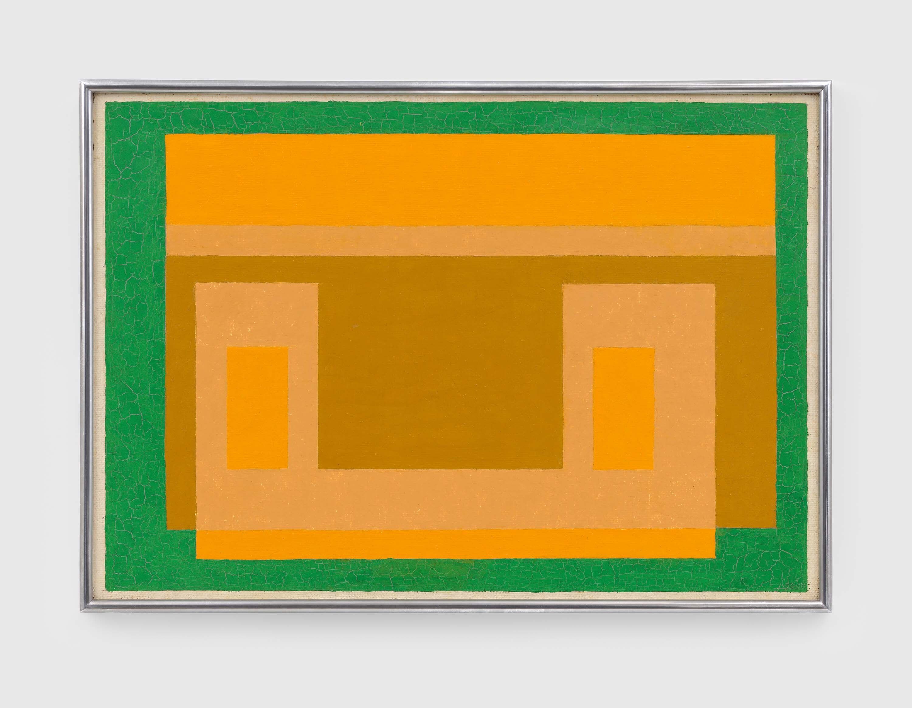 A painting by Josef Albers, called Untitled (variant/adobe), 1956 to 1958.