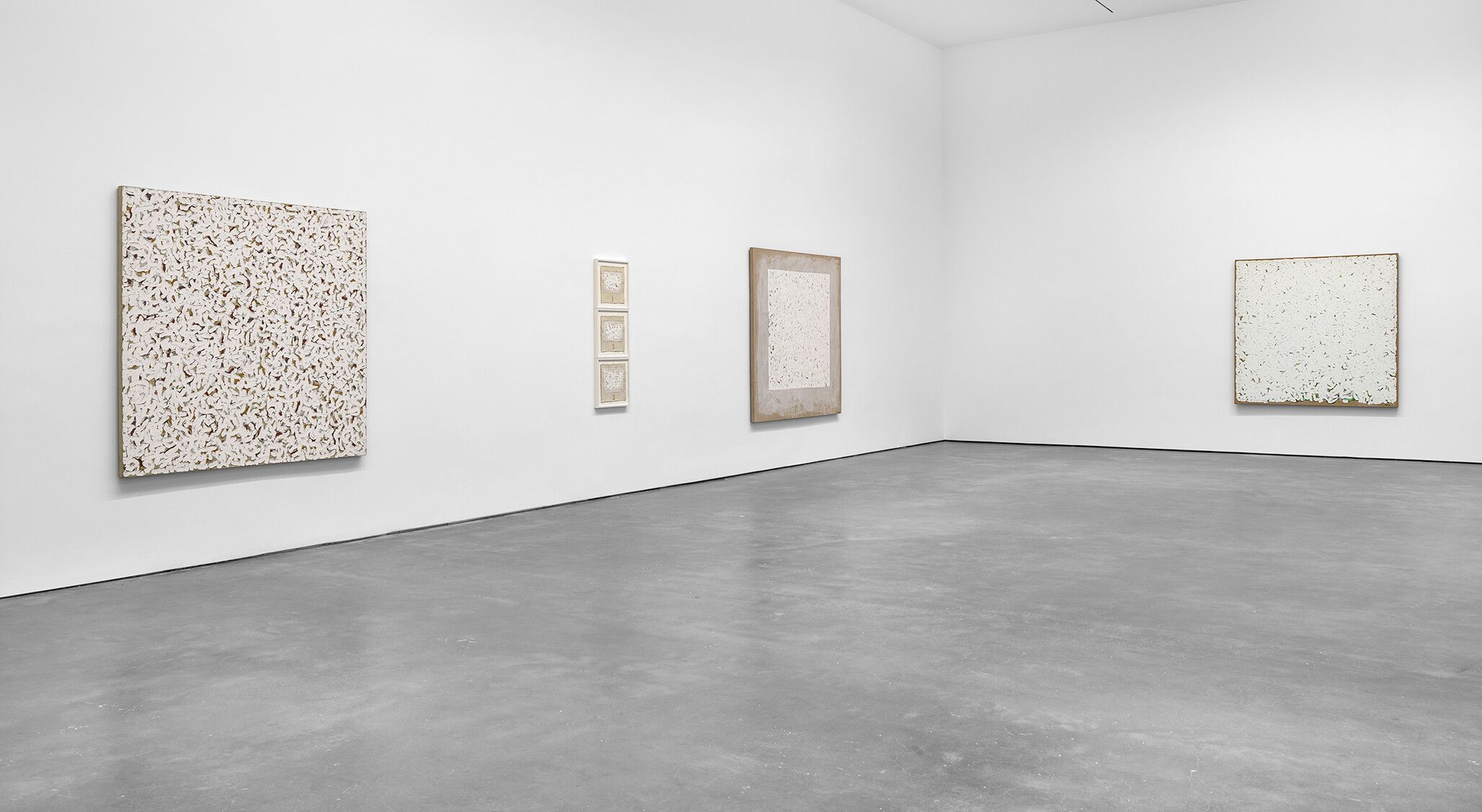 An Installation view, Robert Ryman: 1961–1964, David Zwirner, New York, dated 2023