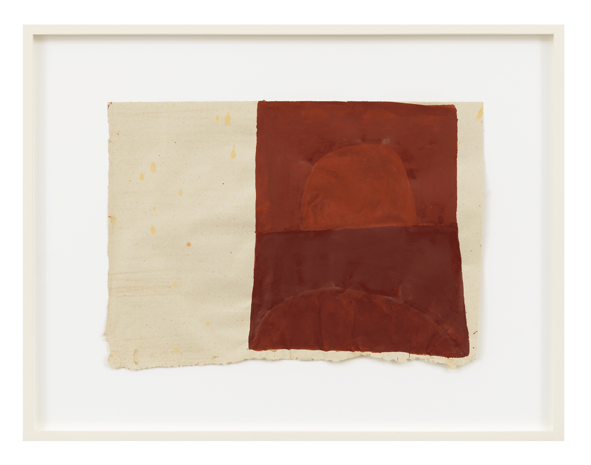A watercolor by Suzan Frecon, titled Embodiment of Red Study 1, dated 2017.