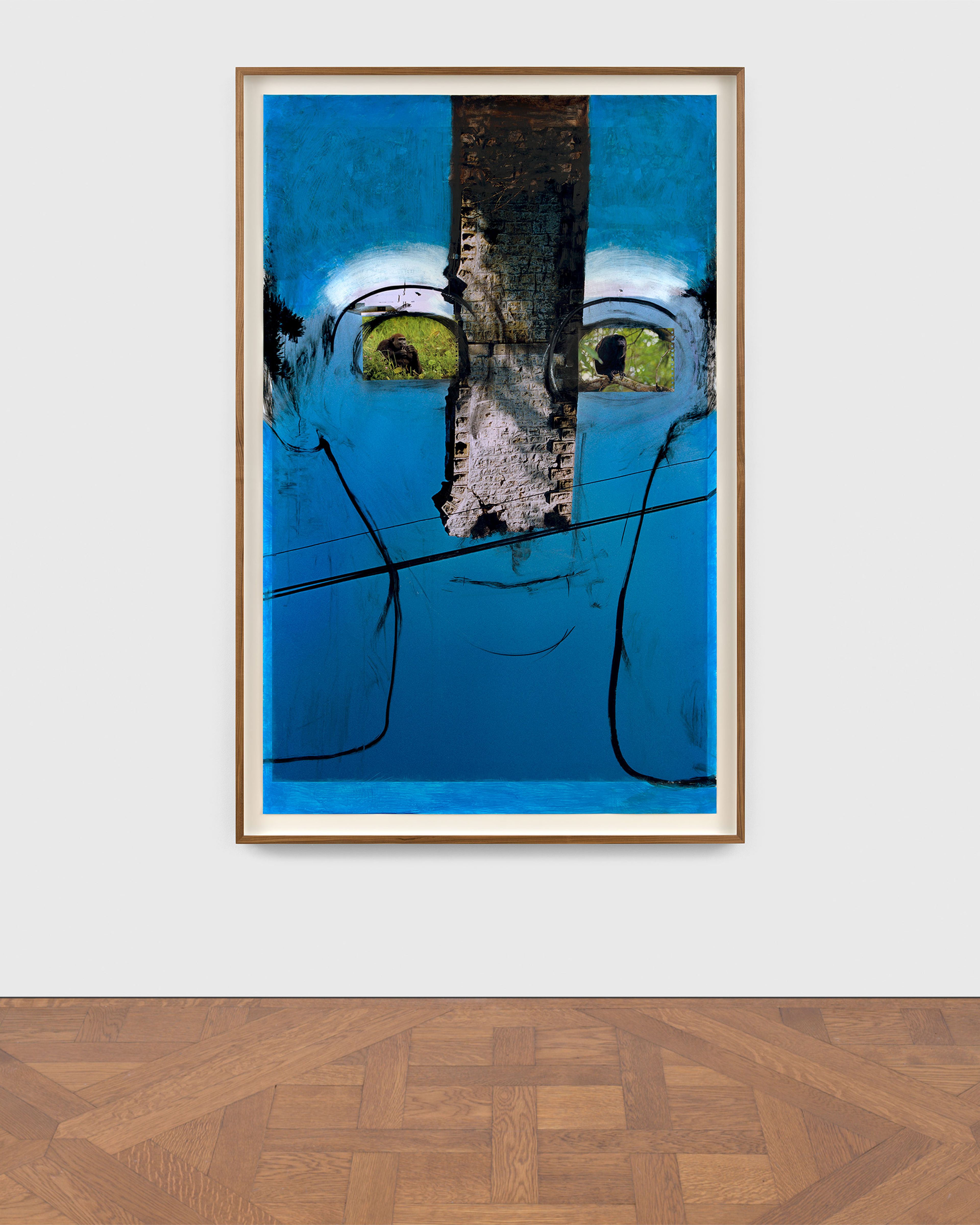 A mixed media artwork by Huma Bhabha, called Untitled, dated 2022.