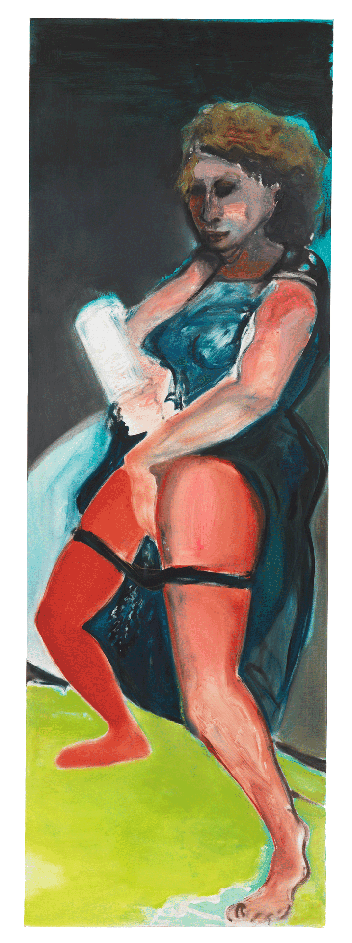 A painting by Marlene Dumas, titled Spring, dated 2018. 