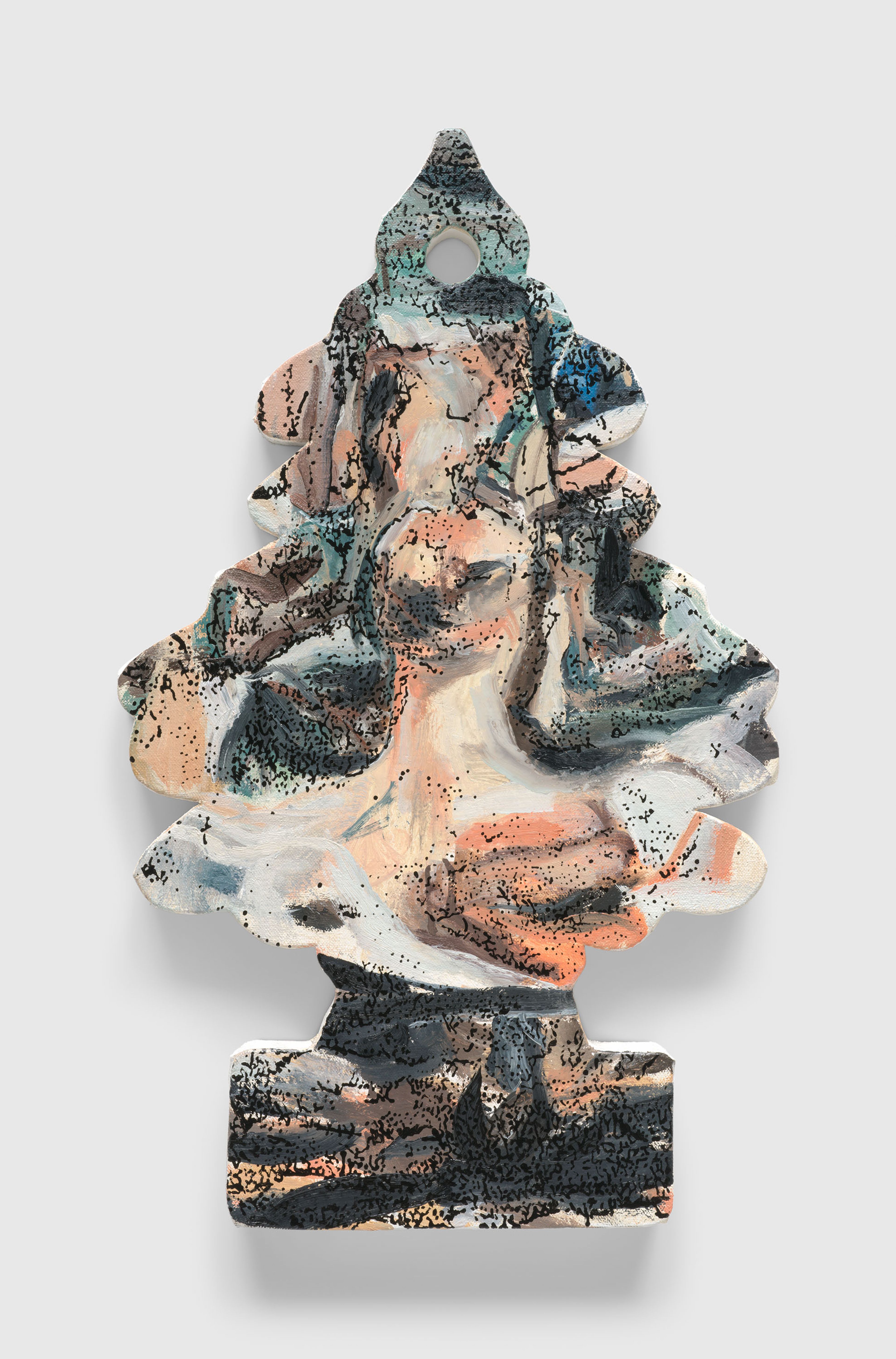 A painting by Nate Lowman, titled Eugene (After Cecily Brown), dated 2025.