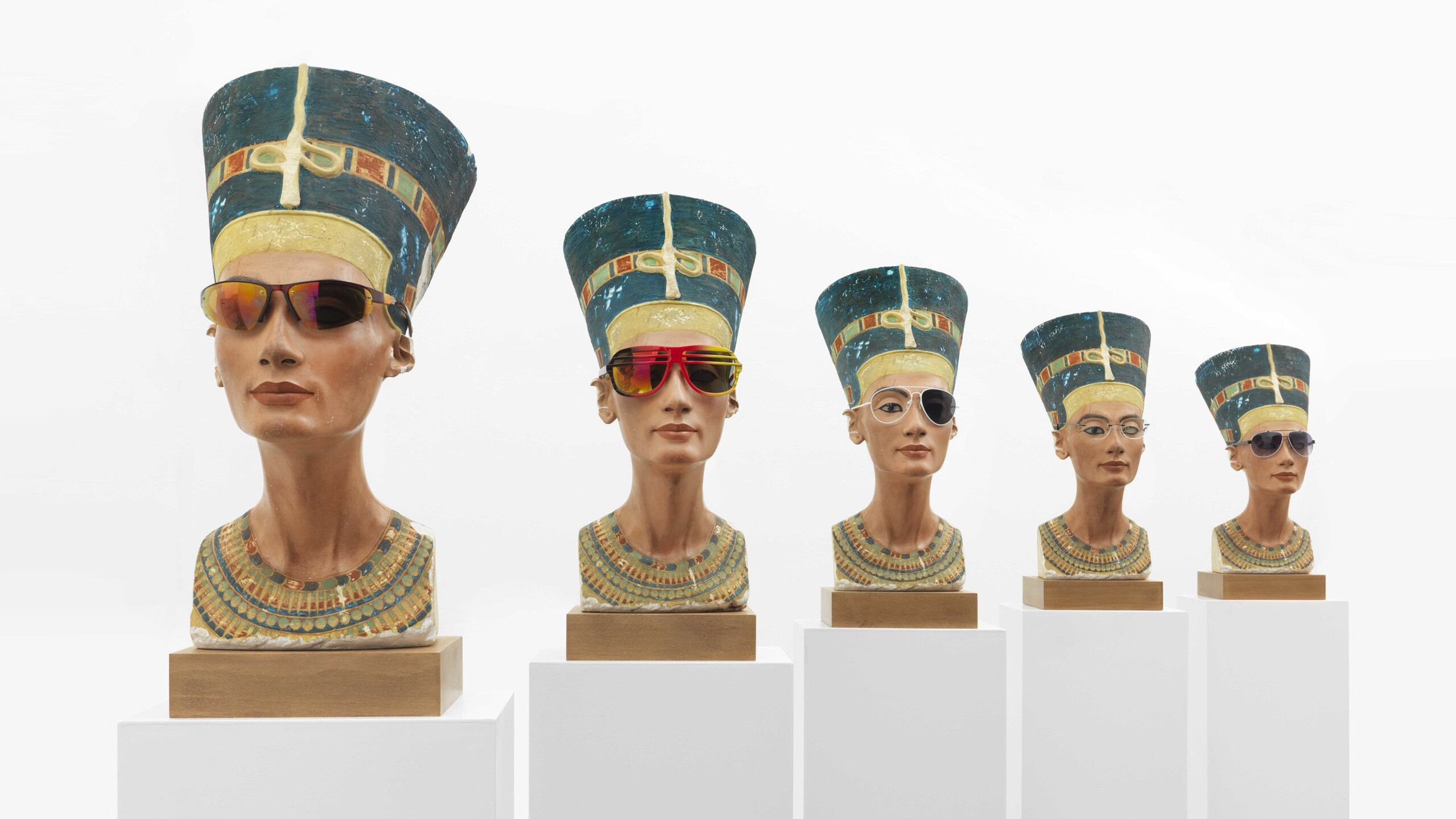 Installation view, Isa Genzken, Nefertiti, 2014, in Isa Genzken: Mach Dich hübsch!, Stedelijk Museum, Amsterdam, 2015
