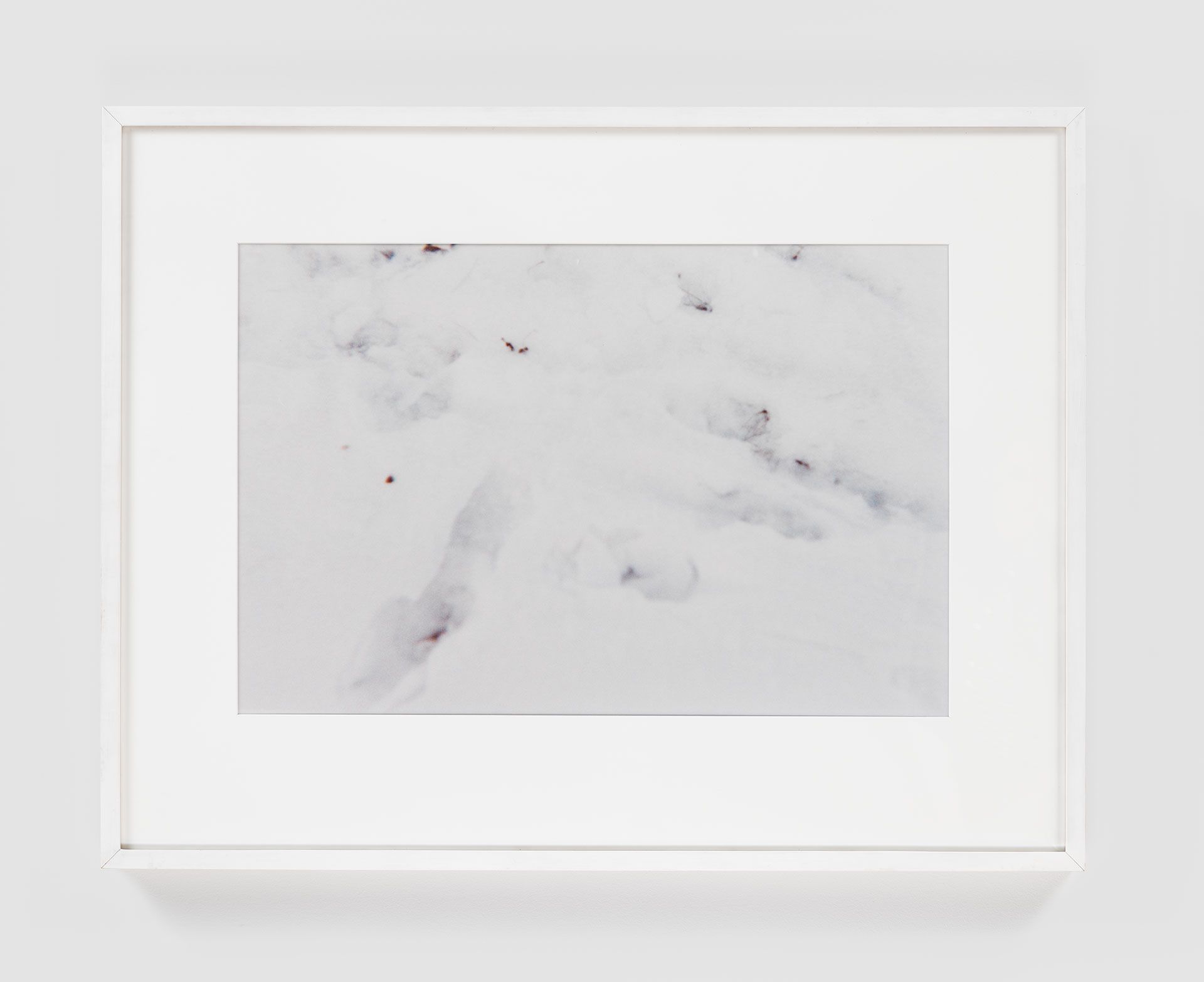 "Untitled" (A Walk in the Snow) A photograph by Felix Gonzalez-Torres, titled "Untitled" (A Walk in the Snow), dated 1993.