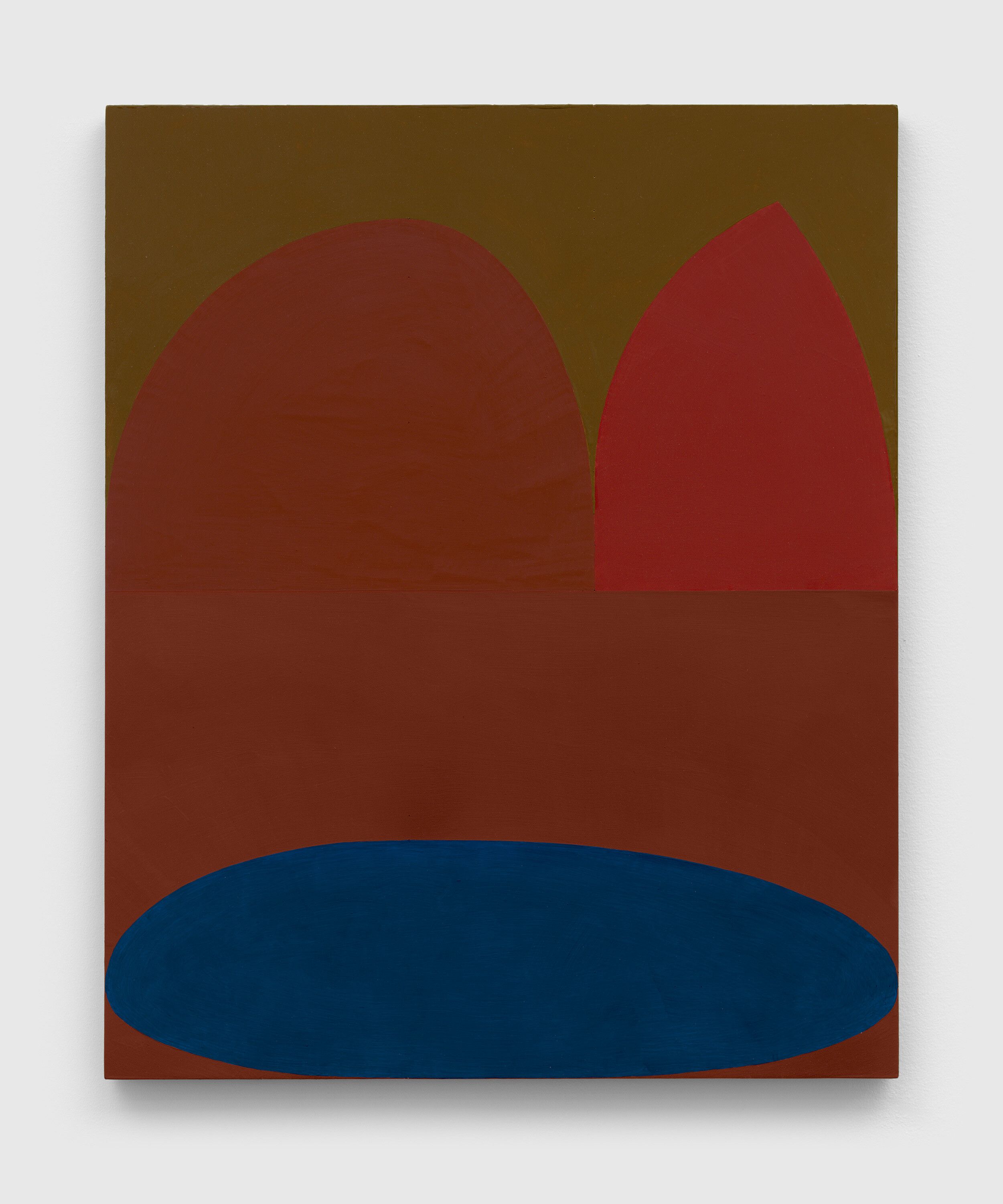 A painting by Suzan Frecon, titled siena syrian 2, dated 2021.
