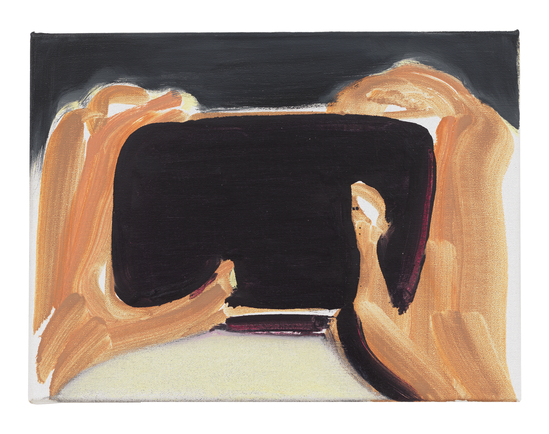 A painting by Marlene Dumas, titled iPhone, dated 2018. 