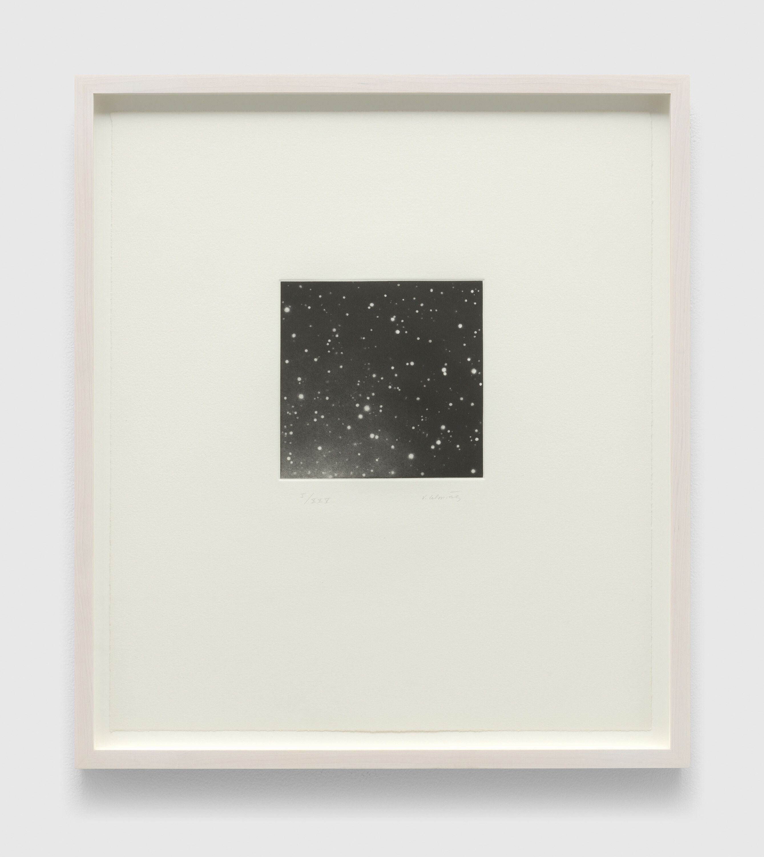 An untitled print by Vija Celmins, dated 1995.
