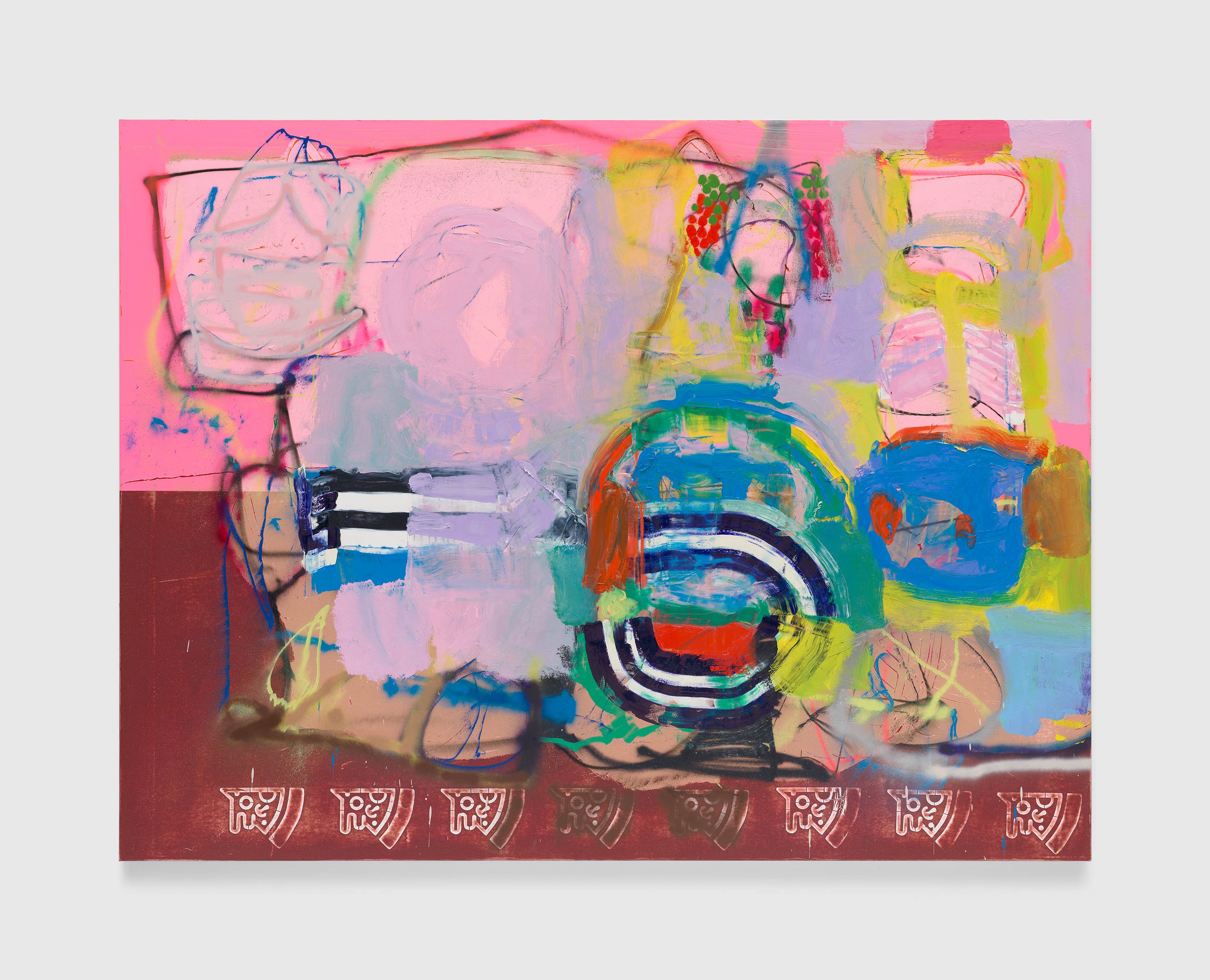 A painting by Marco Pariani, titled Natura Morta (Pizza), dated 2025.