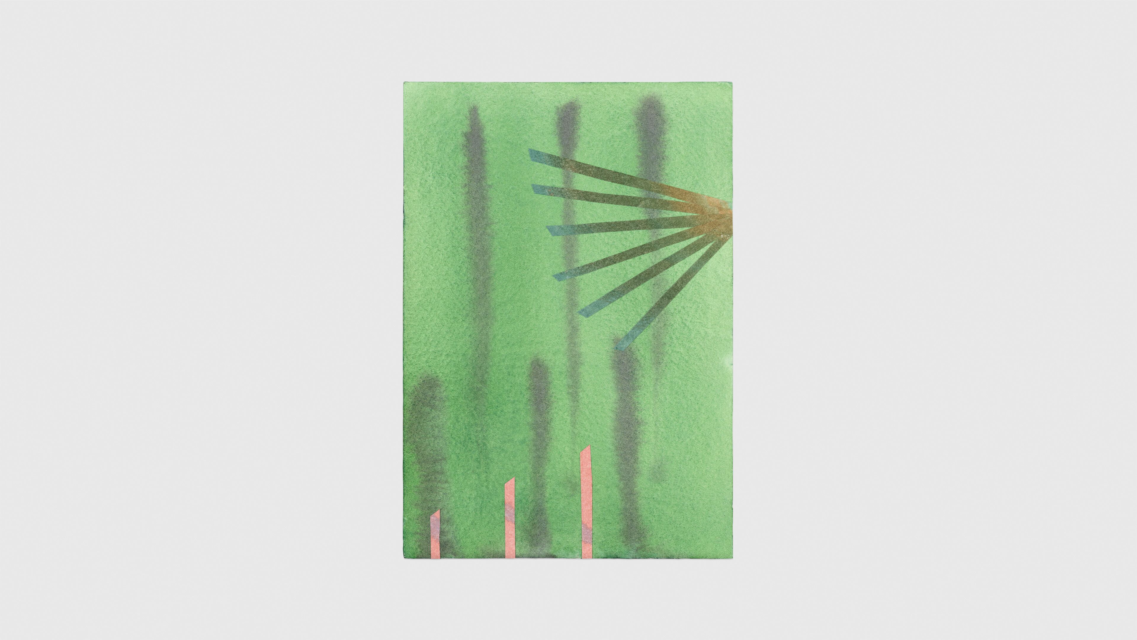 An untitled collage by Tomma Abts, dated 2020.