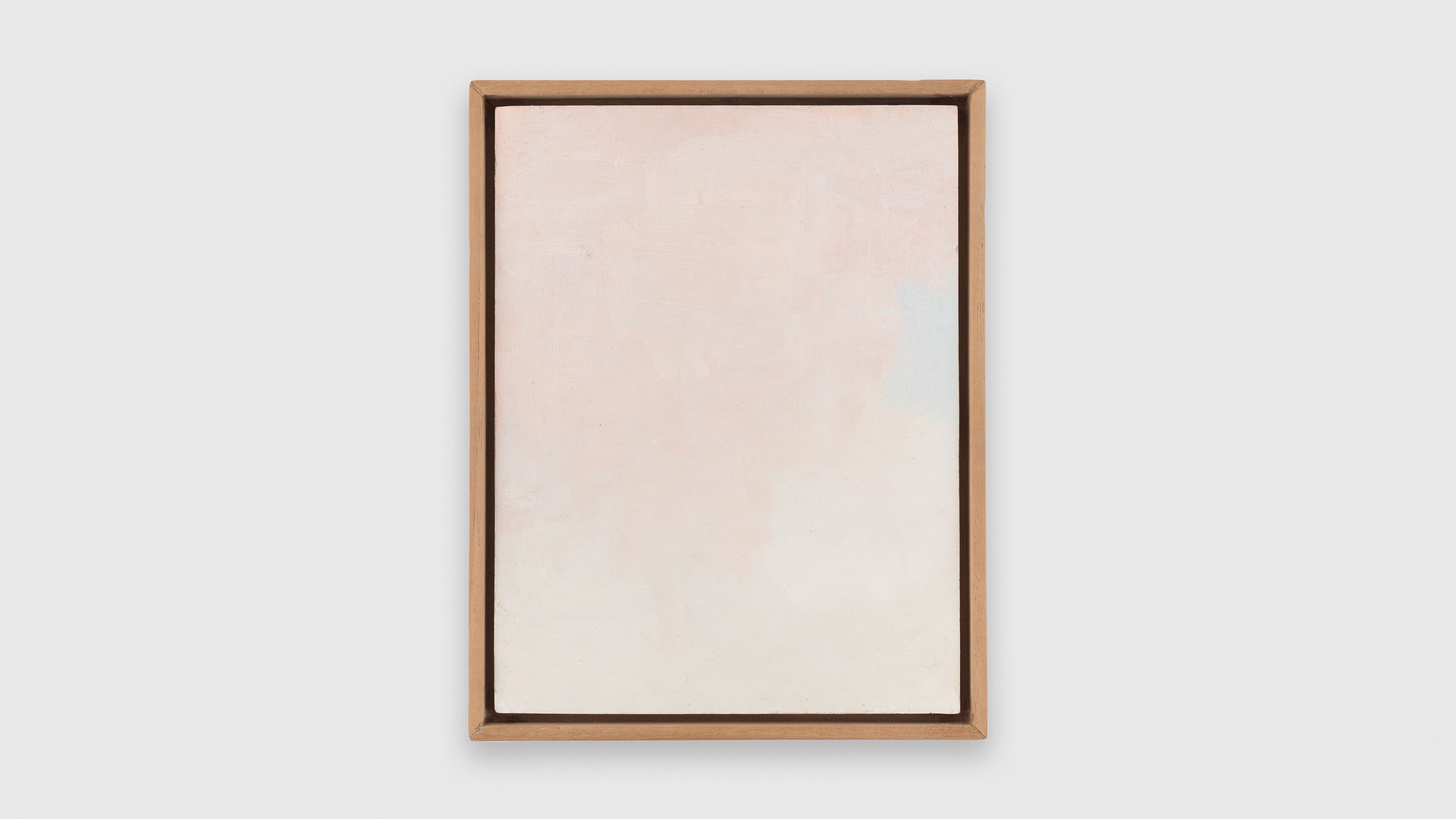 An unitled oil painting on wood panel in artist's frame by Francis Alys, dated 2010.
