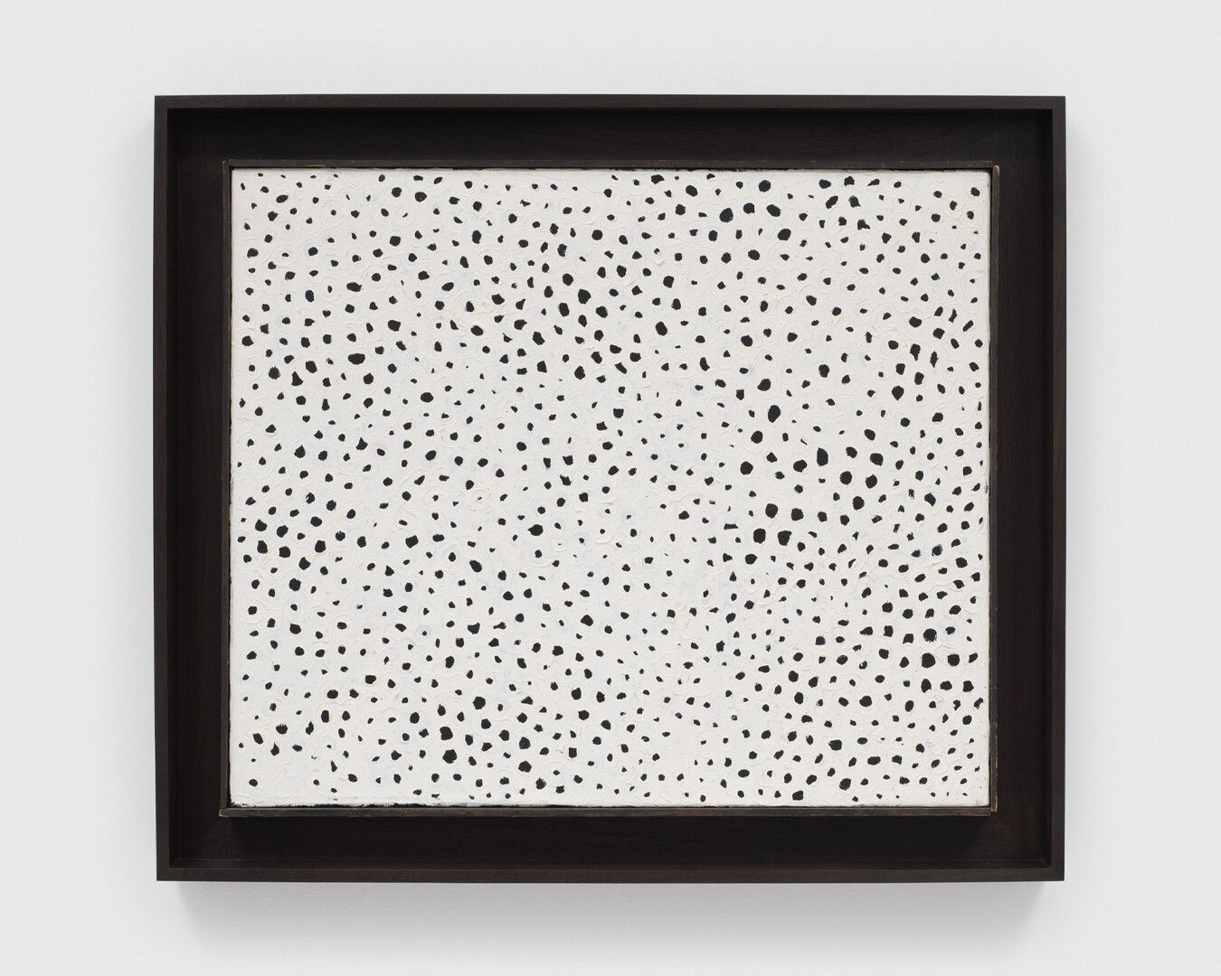 An oil painting on canvas by Yayoi Kusama, titled No. O.A., dated 1960.