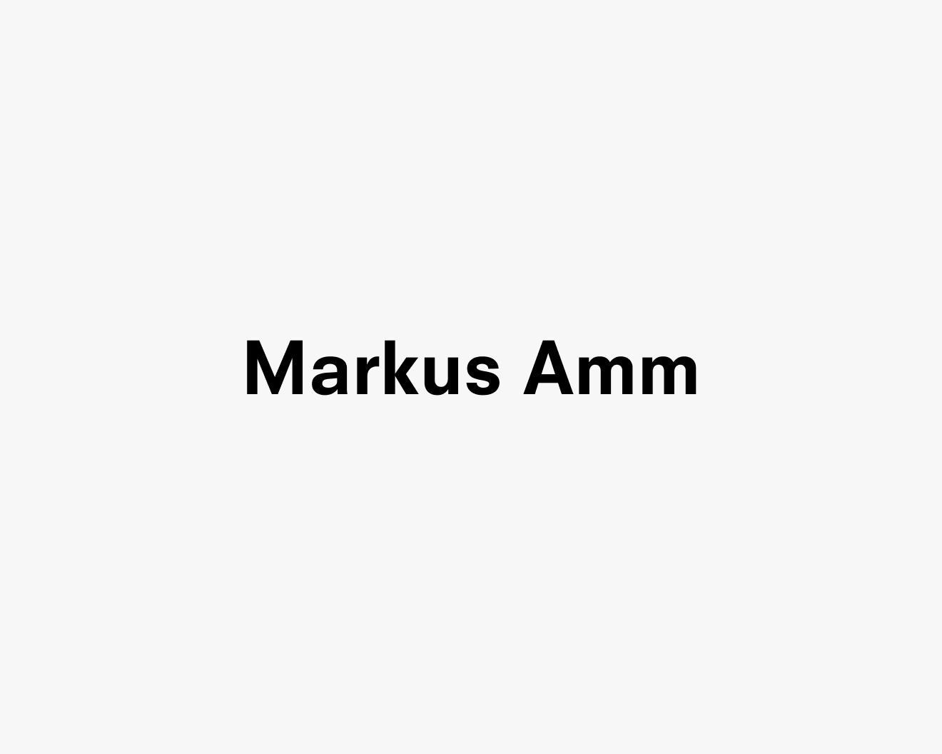 A text description that reads Markus Amm