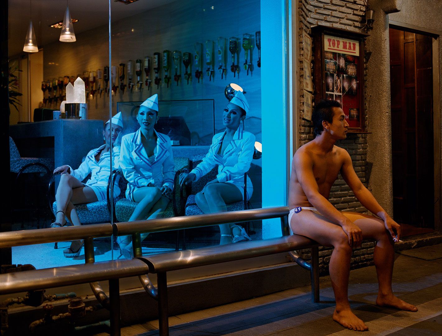 A photograph by Philip-Lorca diCorcia, titled W, September 2001, #3, dated 2001.