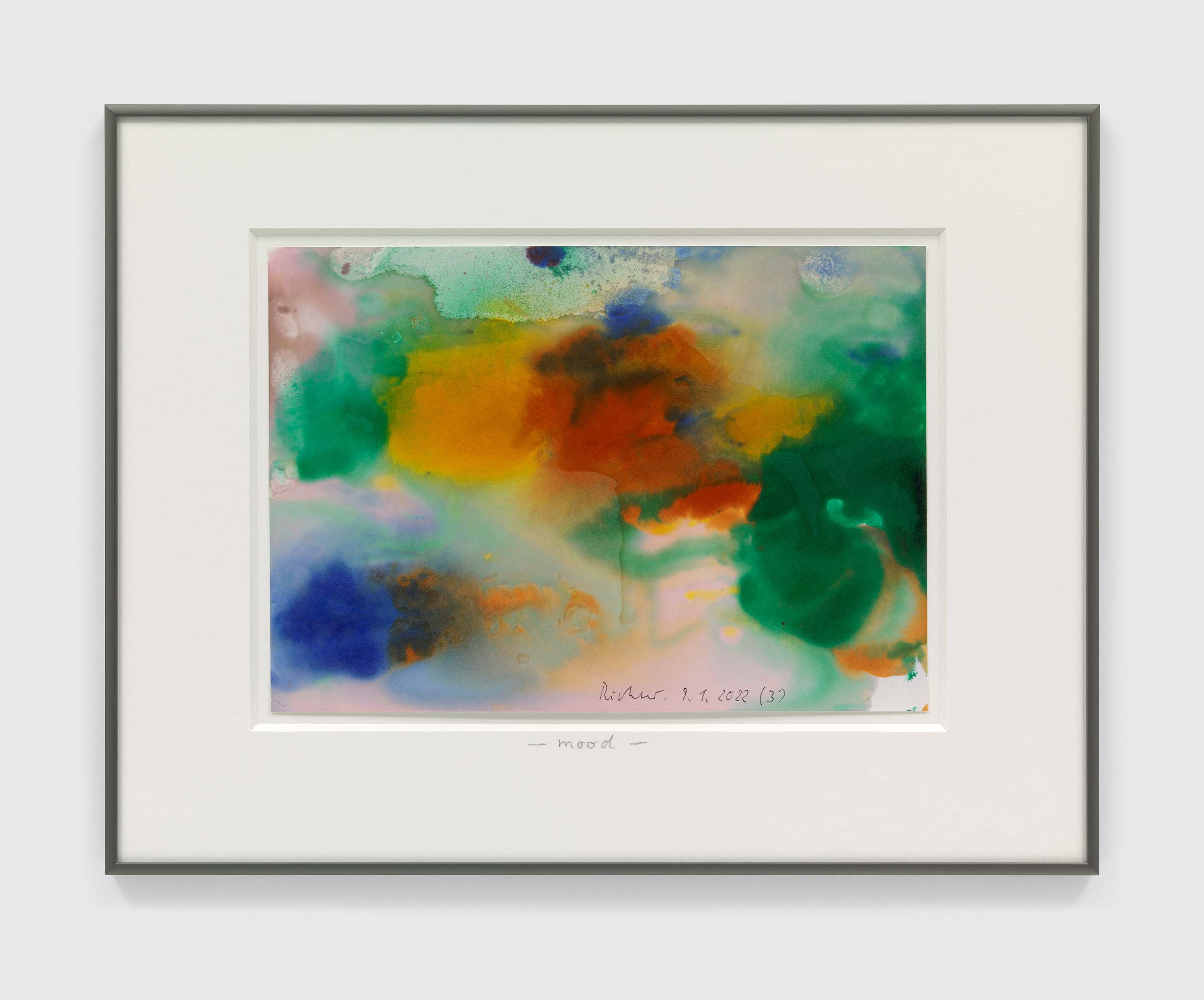 A print by Gerhard Richter, titled mood, dated 2022.