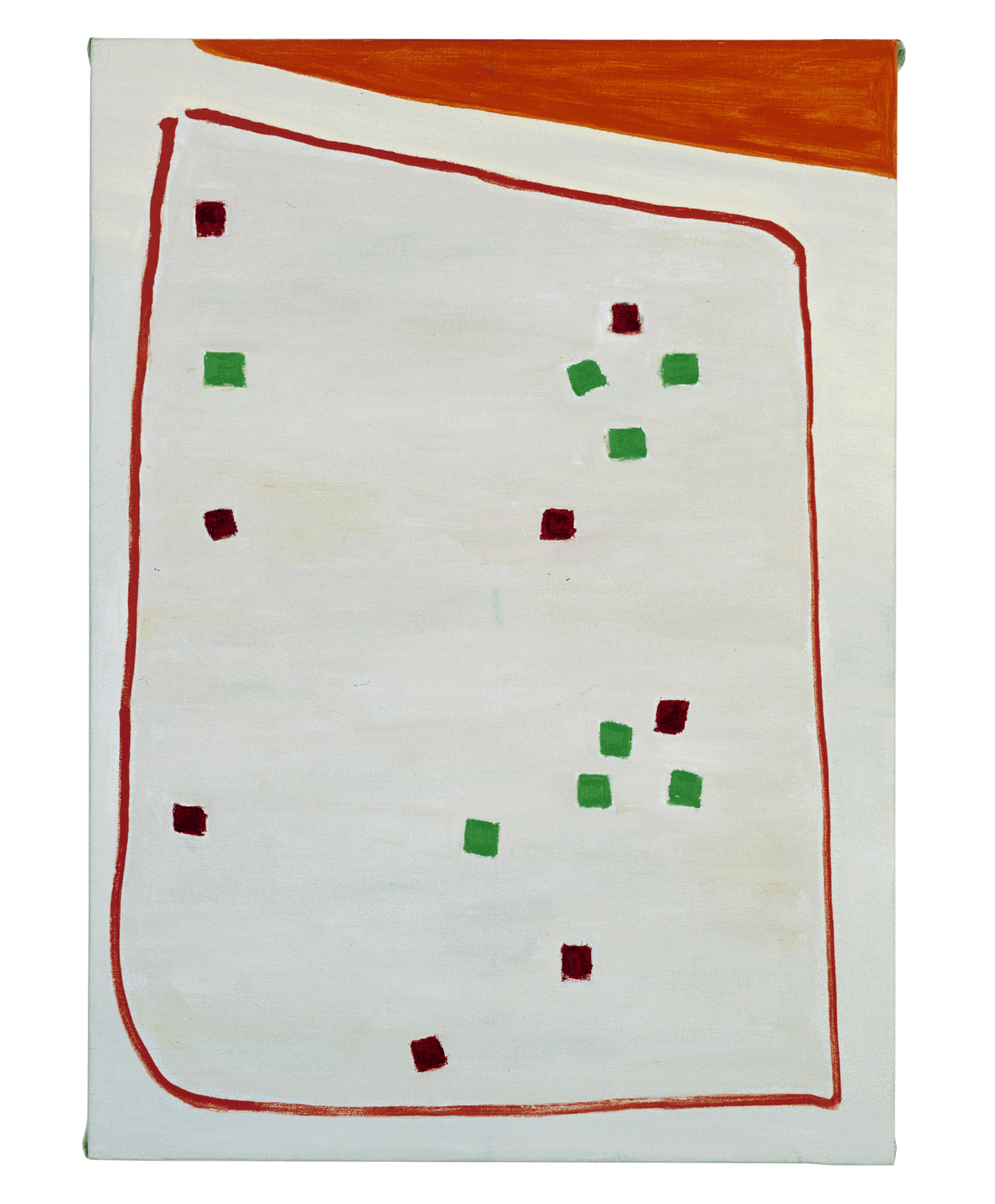 A painting by Raoul de Keyser, titled Replay, dated 2002.