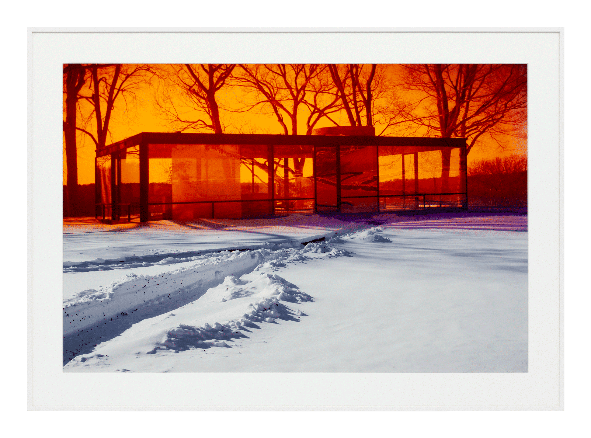 An inkjet print mounted on Dibond aluminum by James Welling, titled 0865, dated 2009.