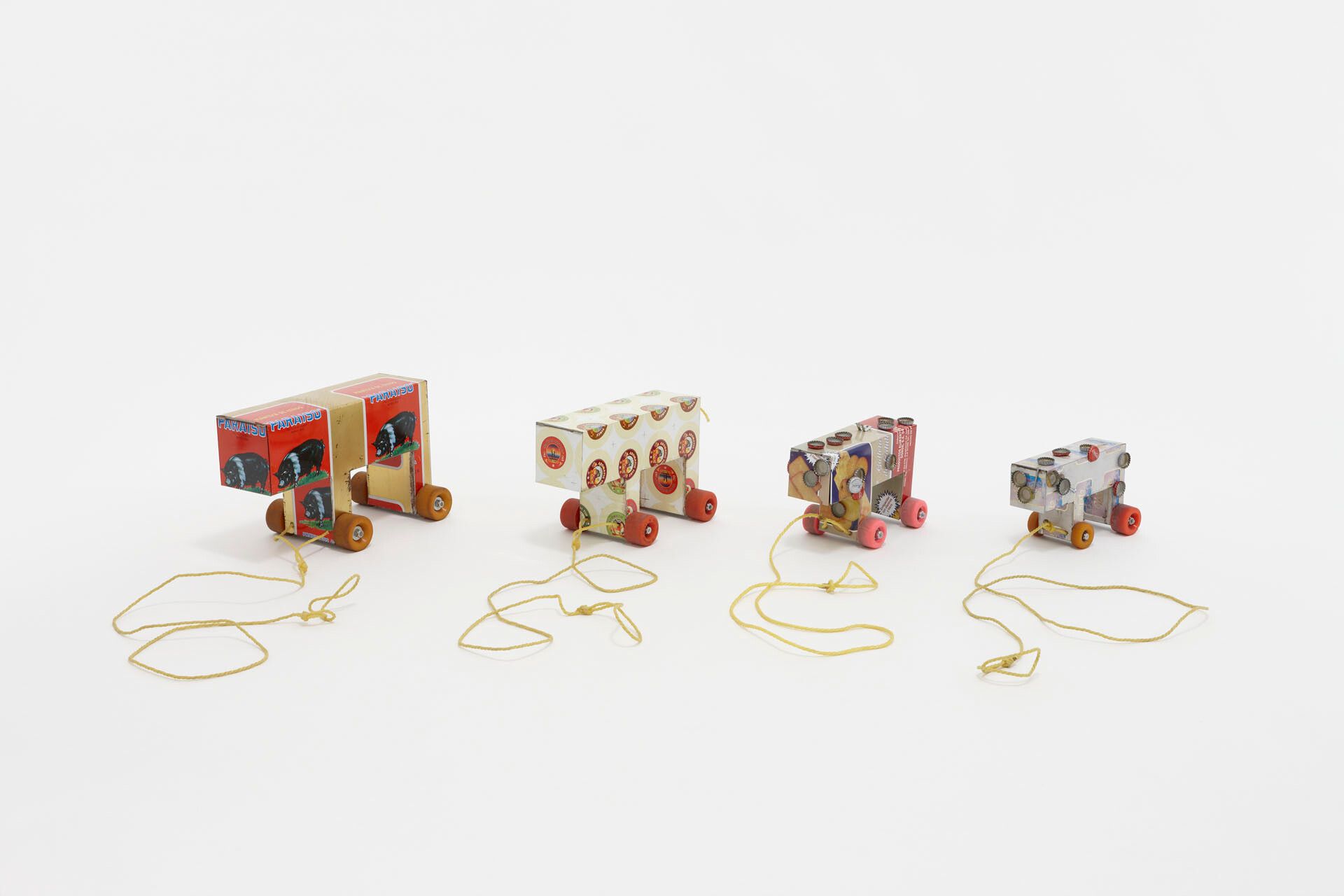 A sculpture by Francis Alÿs, titled The Collector (Colector), dated from 1991 to 2006.