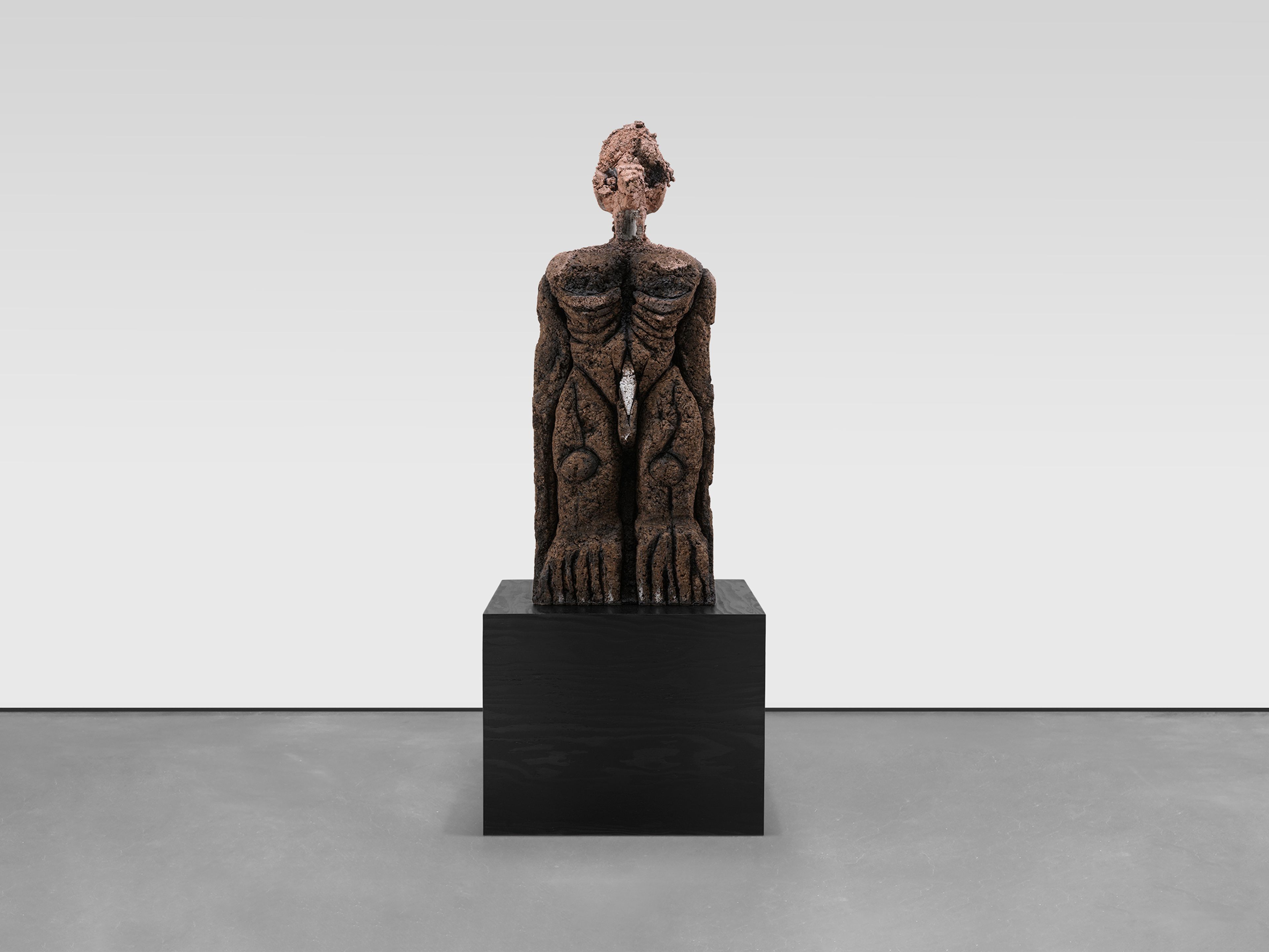 A sculpture by Huma Bhabha, titled Answer Nothing, dated 2025.