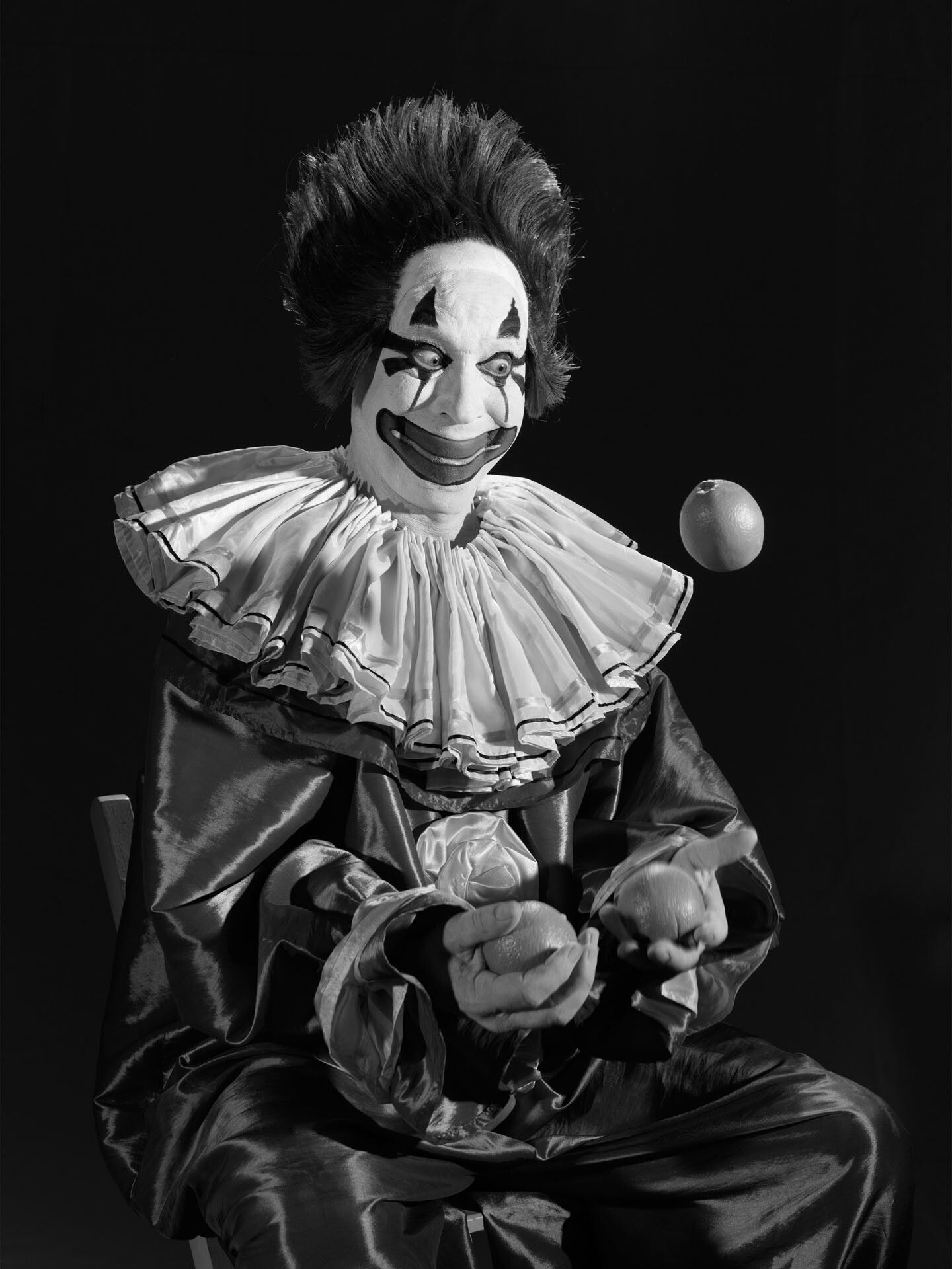 A photograph by Stan Douglas, titled Clown, 1946‚Äã, dated 2010. 