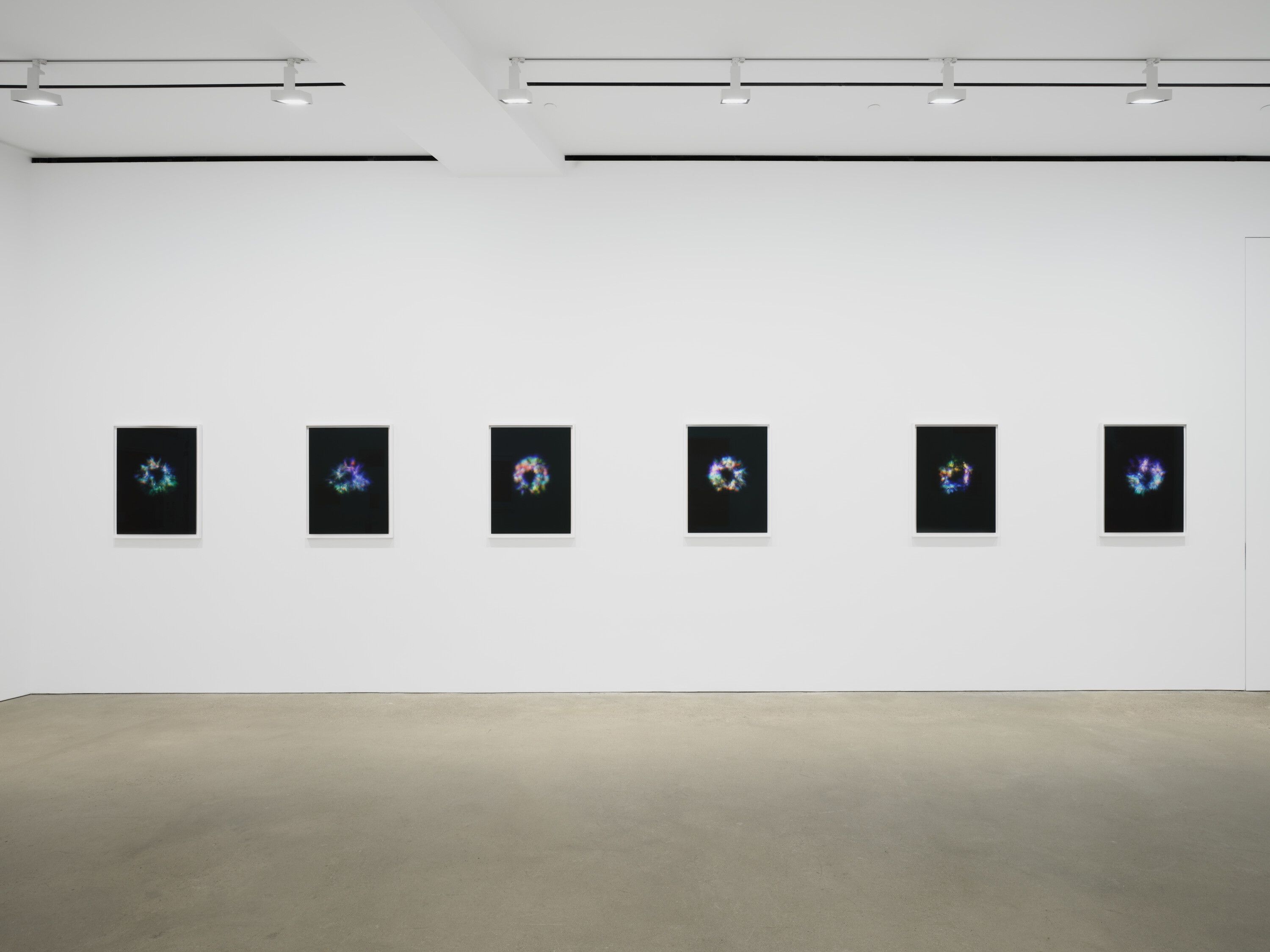 An installation view of the exhibition, Wolfgang Tillmans: The Point Is Matter, at David Zwirner in Hong Kong, dated 2024.