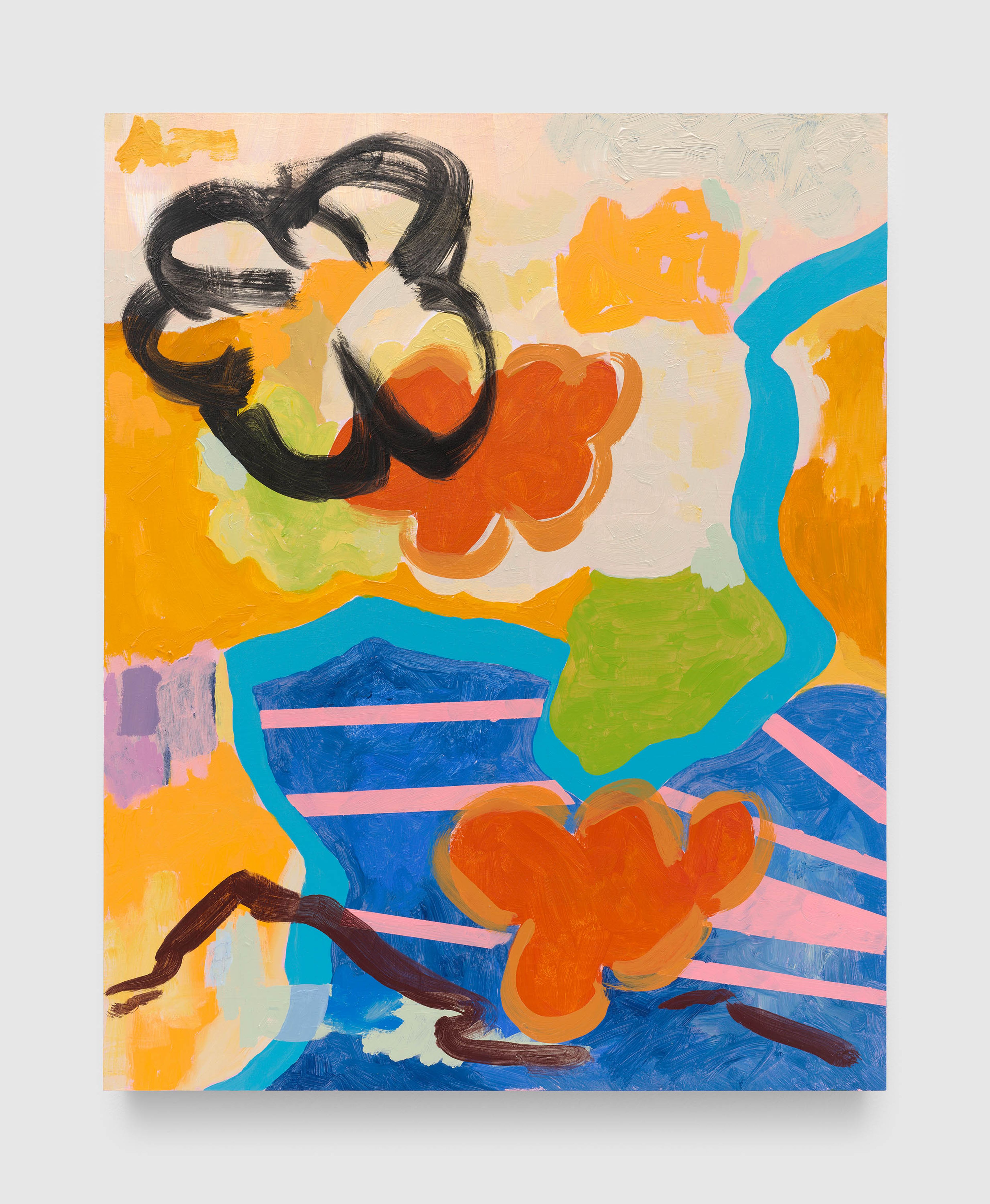 A painting by EJ Hill, titled And in This Corner, dated 2025.