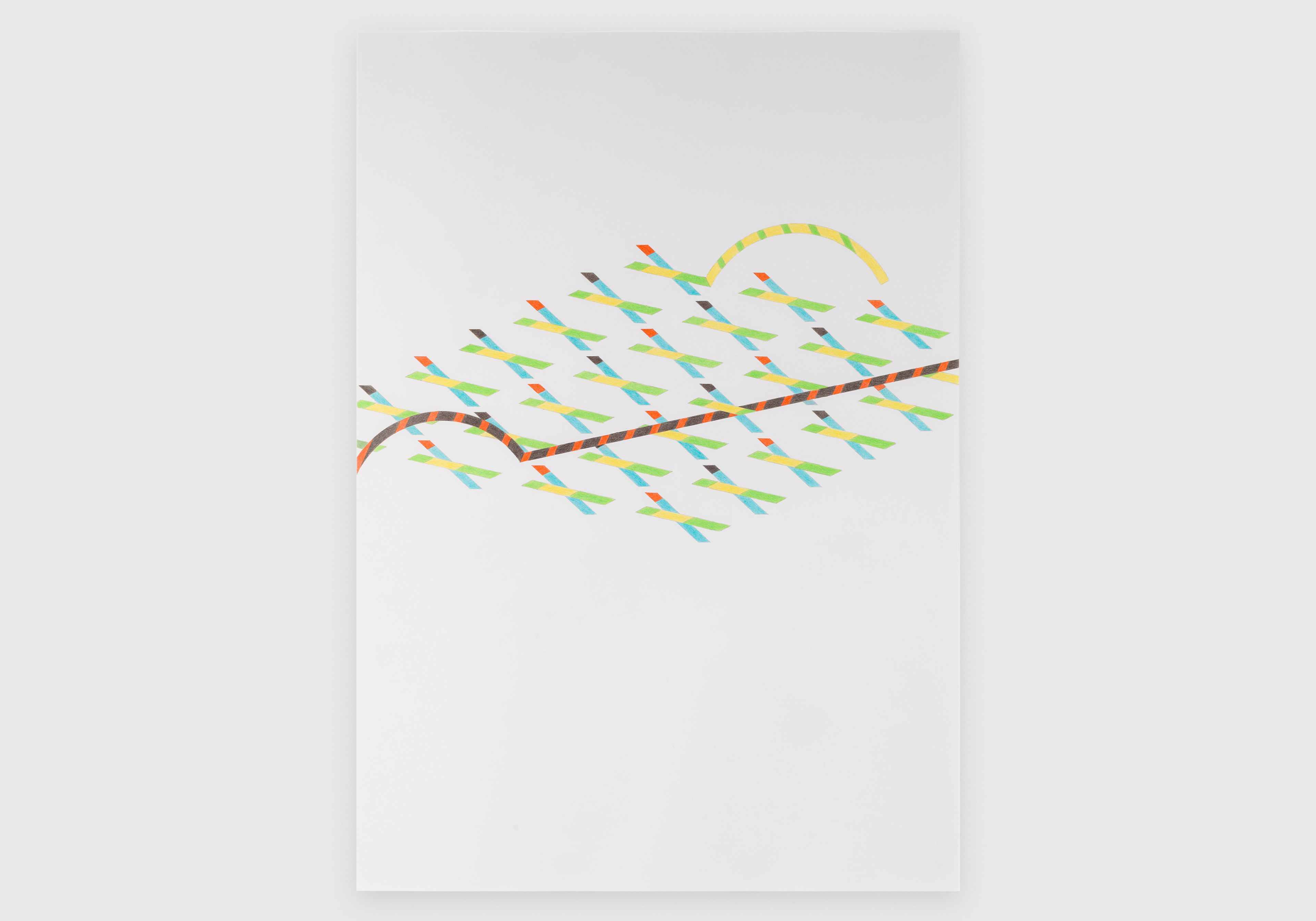 A drawing by Tomma Abts, called Untiled #5, dated 2013.