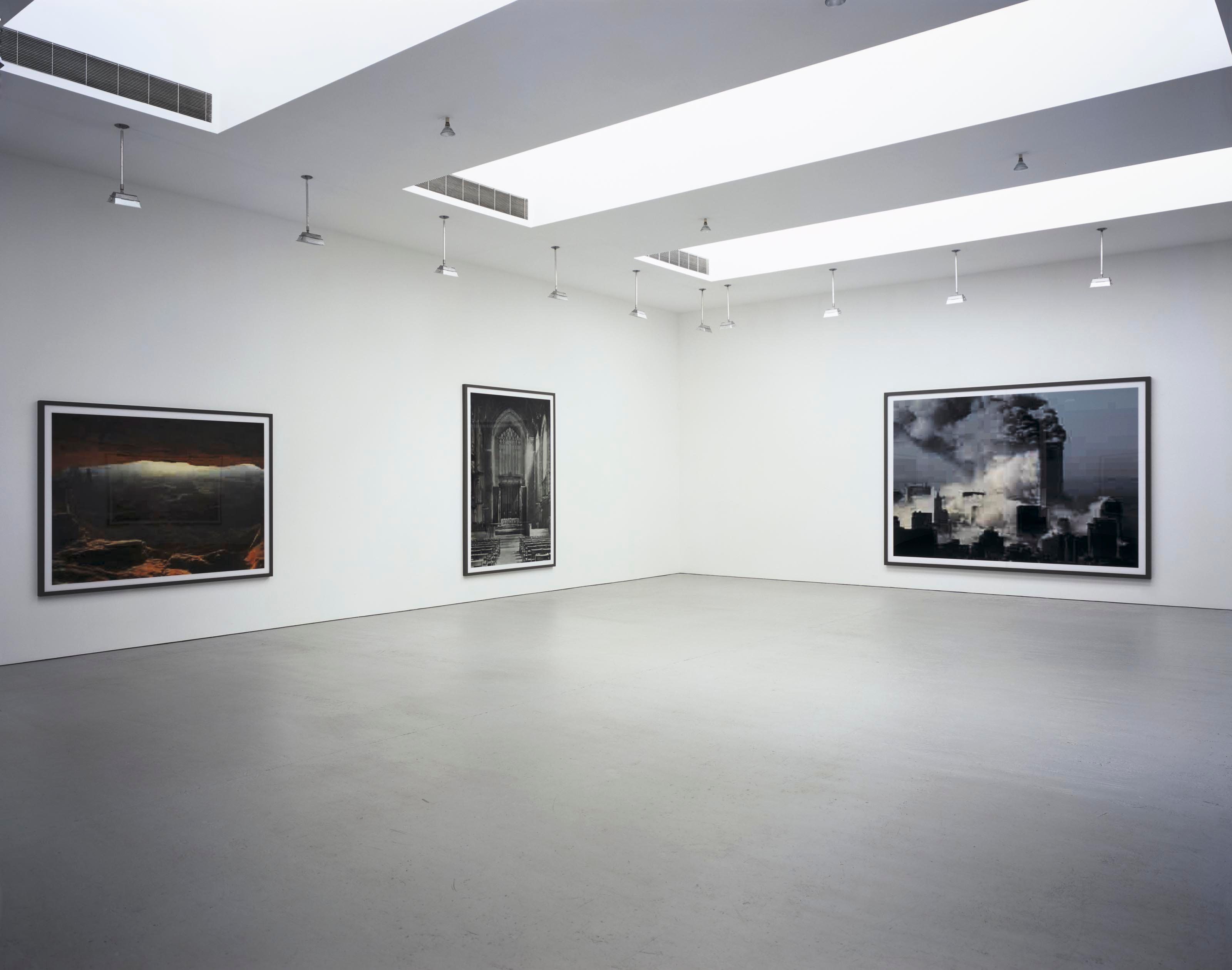 An installation view of the exhibition Thomas Ruff: New Work, at David Zwirner New York, dated 2005.