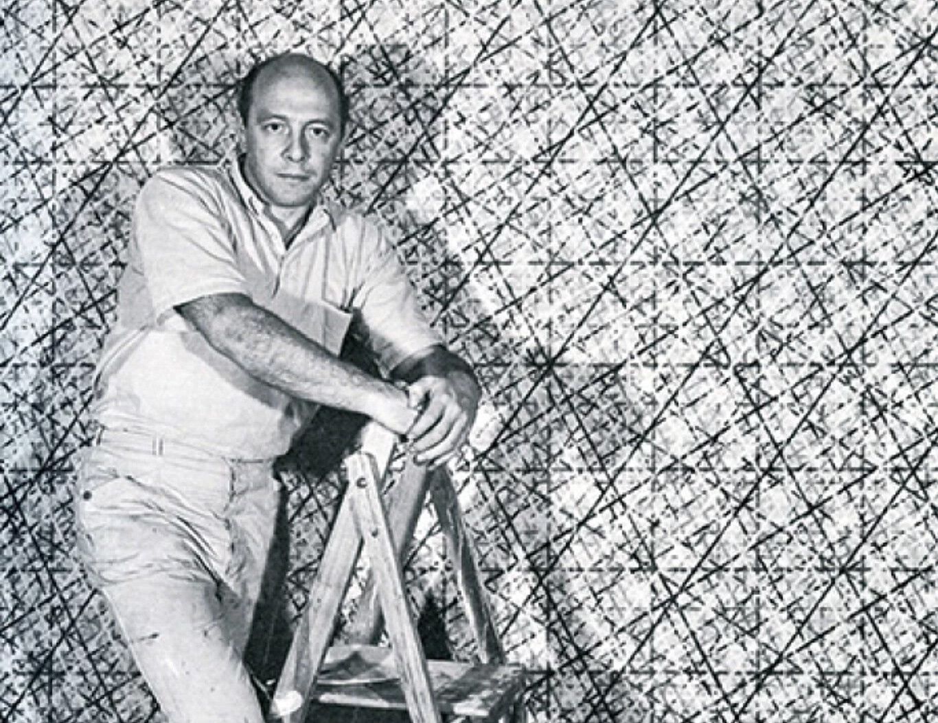 A photo of Pierro Dorazio, dated 1965.