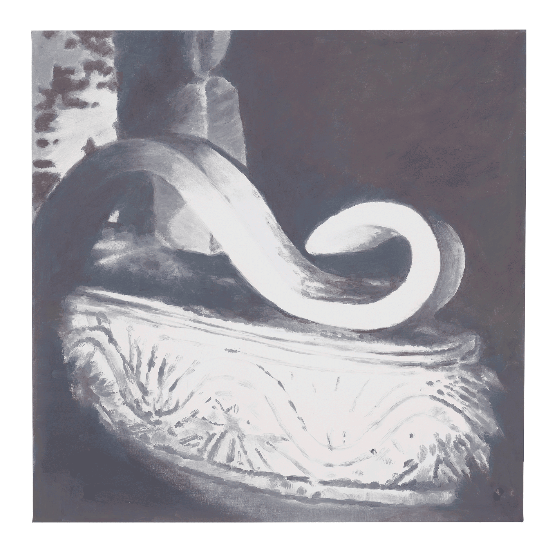A painting by Luc Tuymans, titled Model, dated 2015.