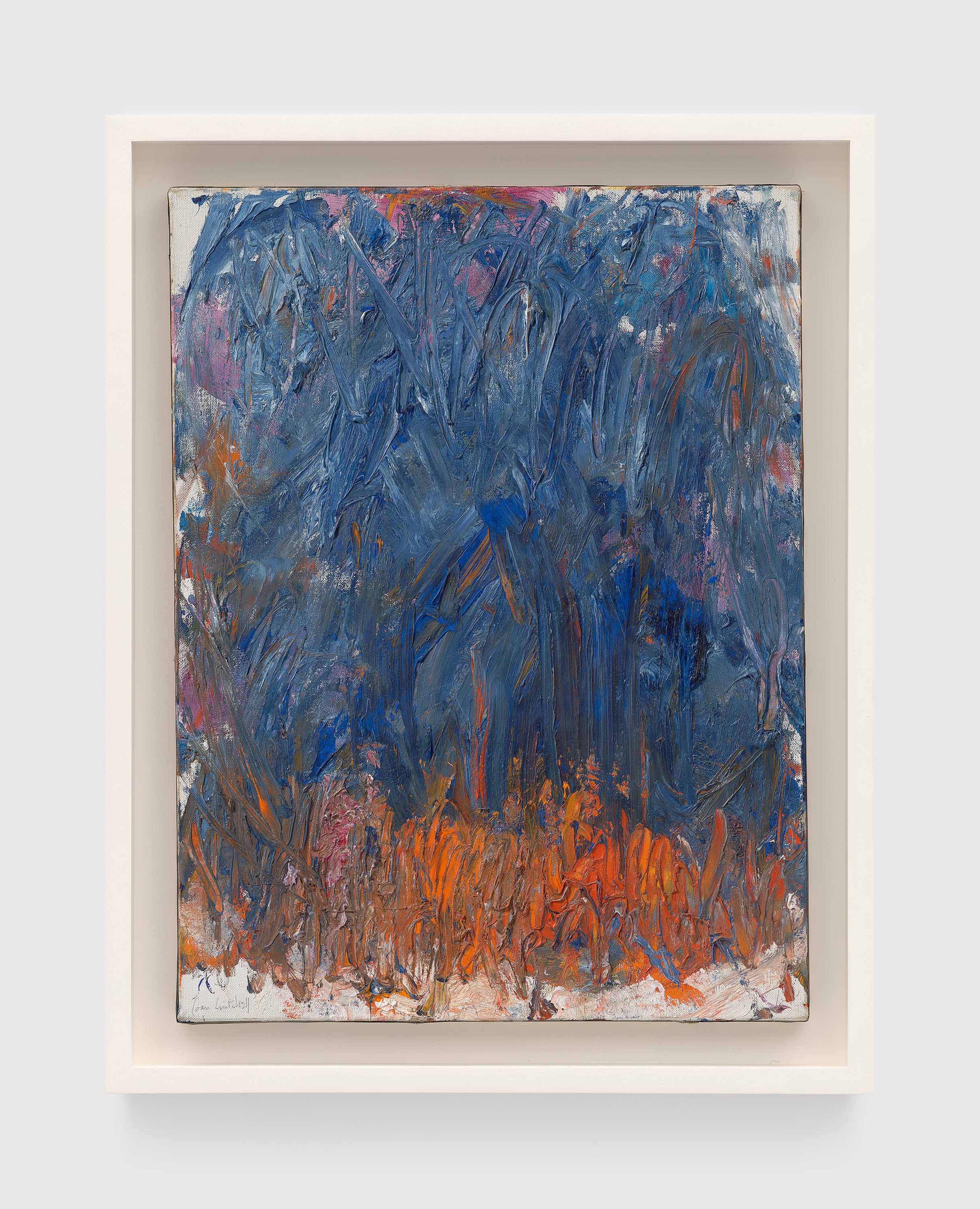 A painting by Joan Mitchell, titled Petit Matin, dated 1982.