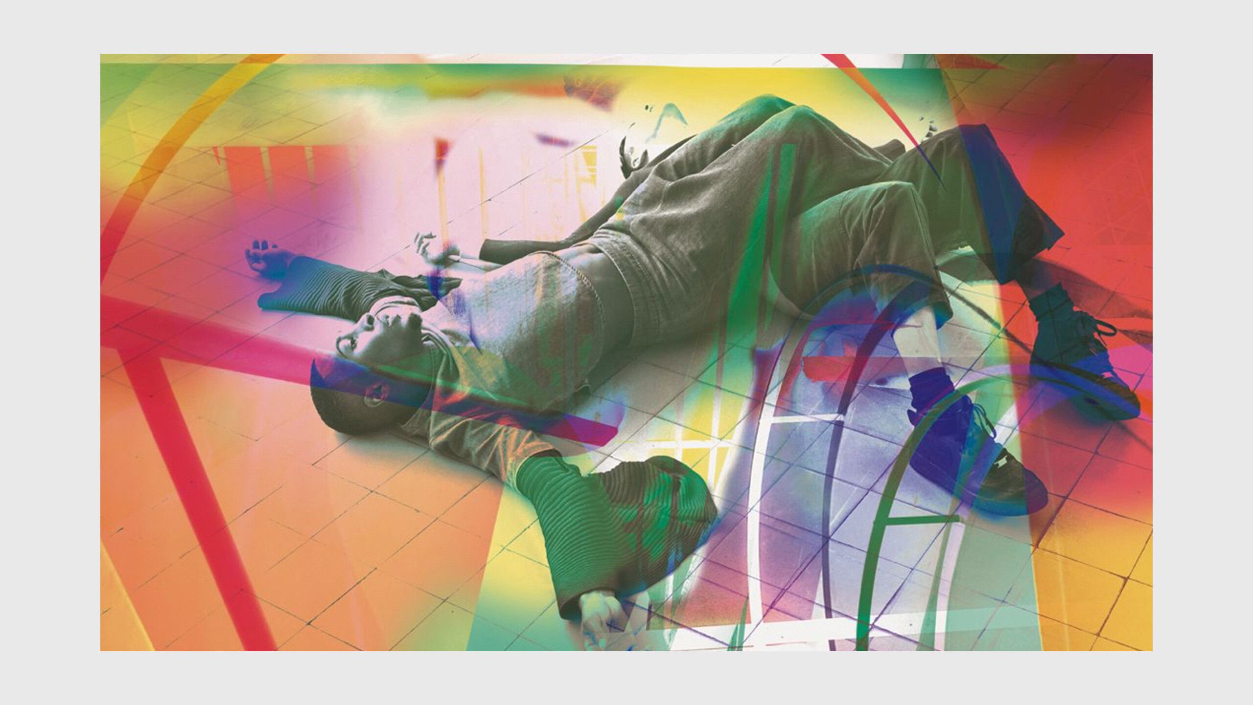 A detail of an artwork by James Welling, titled 2056, from the Choreograph series, dated 2020