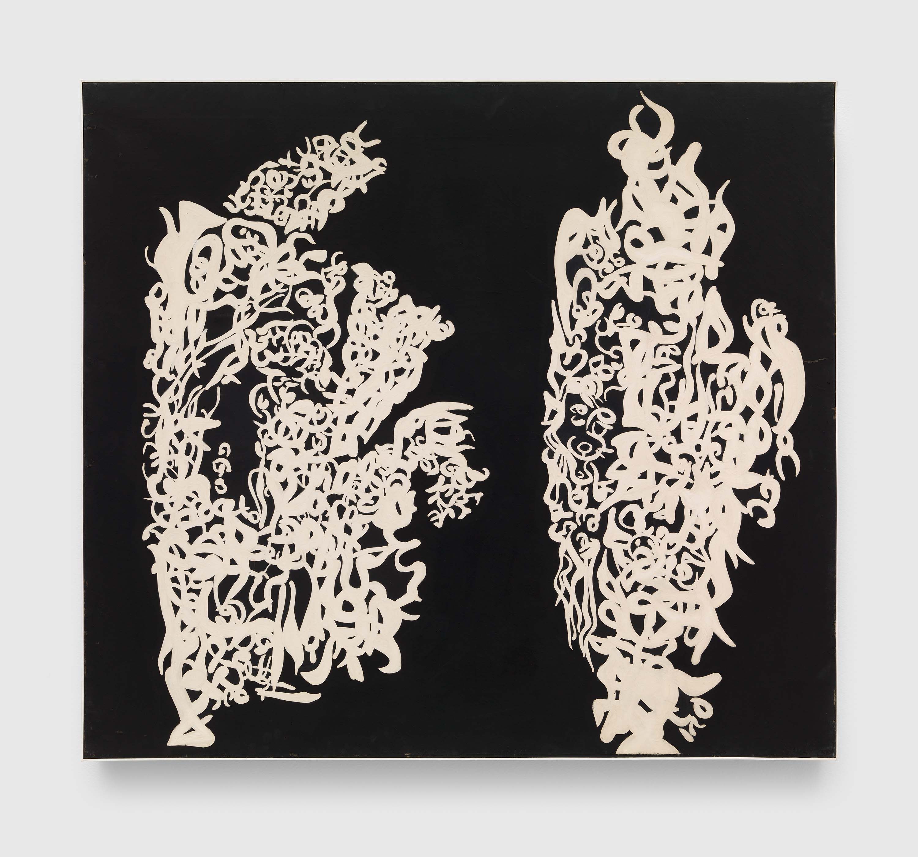 A painting by Carla Accardi, titled Integrazione n. 9, dated 1958.