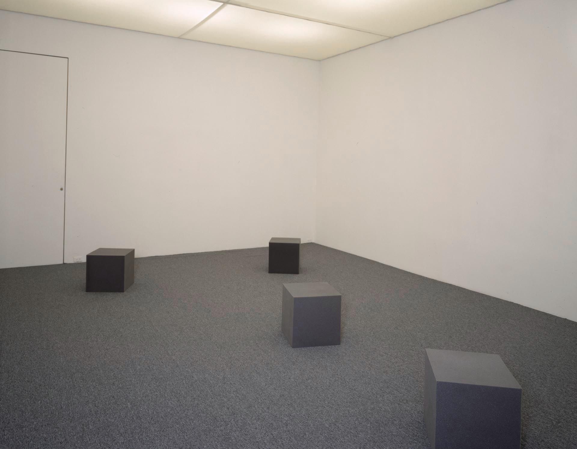 An installation view of a sound installation by On Kawara, titled One Million Years (Past and Future), dated 2000.