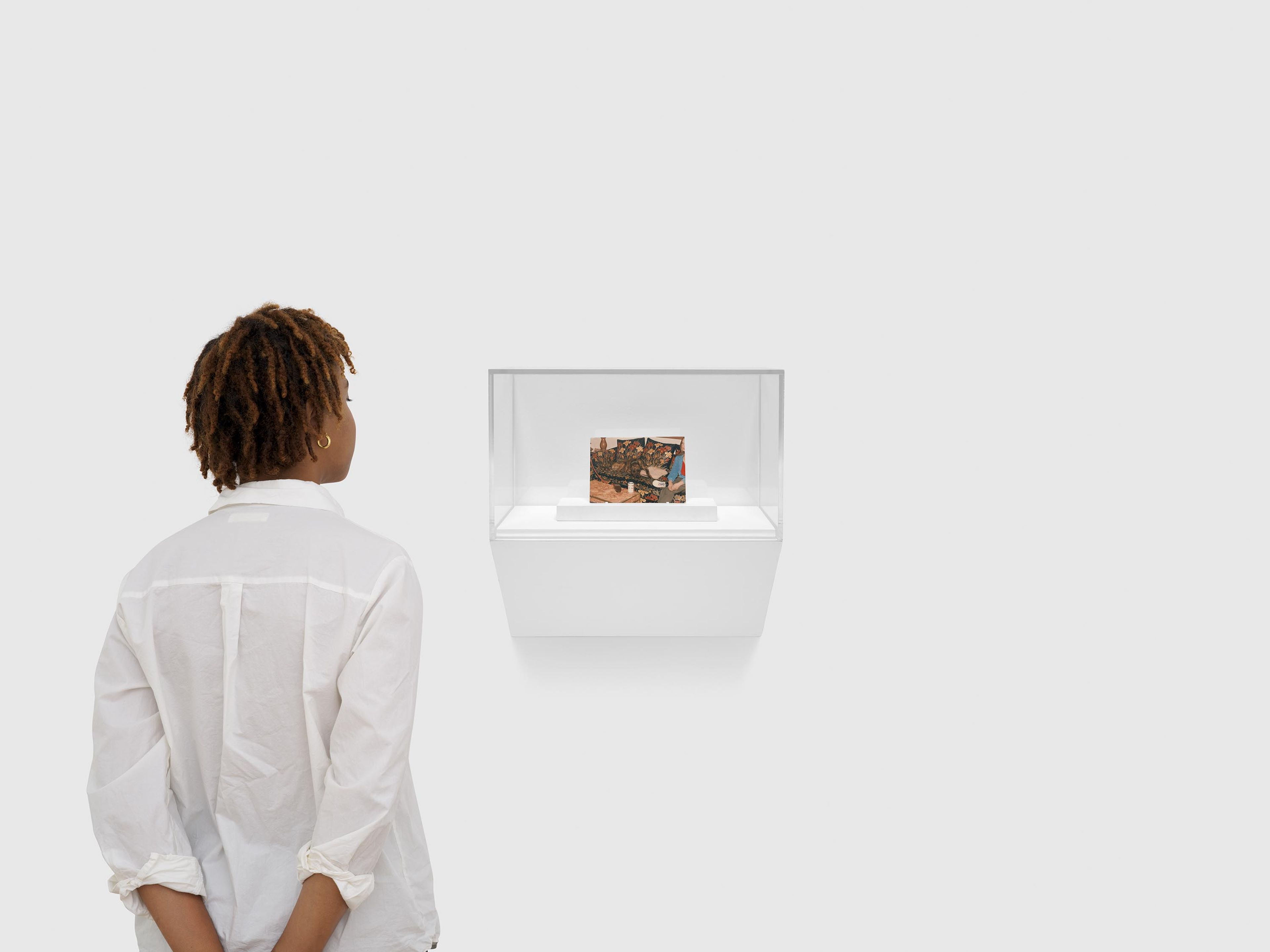 A painting by Elisheva Biernoff, titled Conversation, dated 2014-2015.