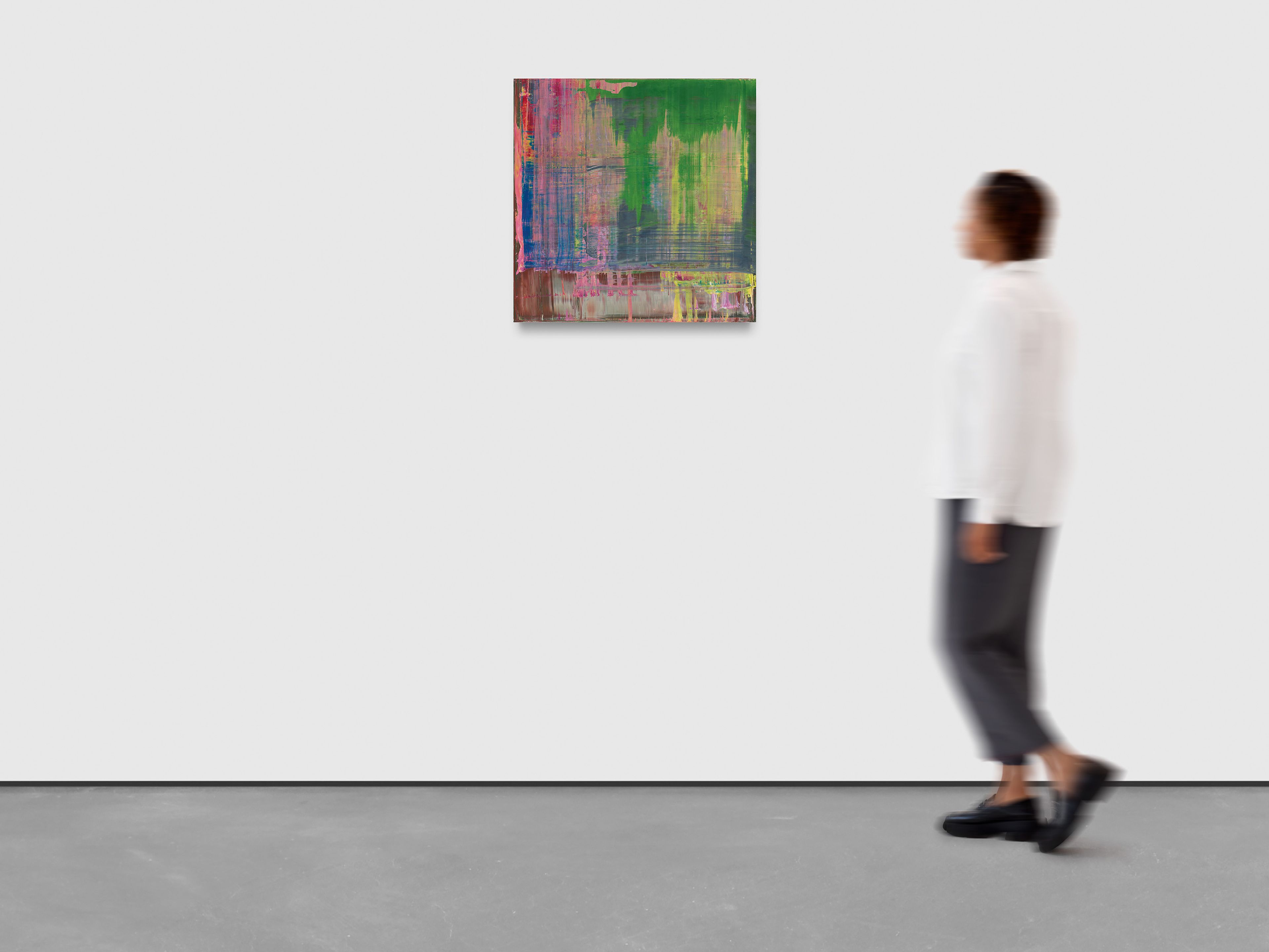 A painting by Gerhard Richter, titled Abstraktes Bild (Abstract Painting), dated 2001.